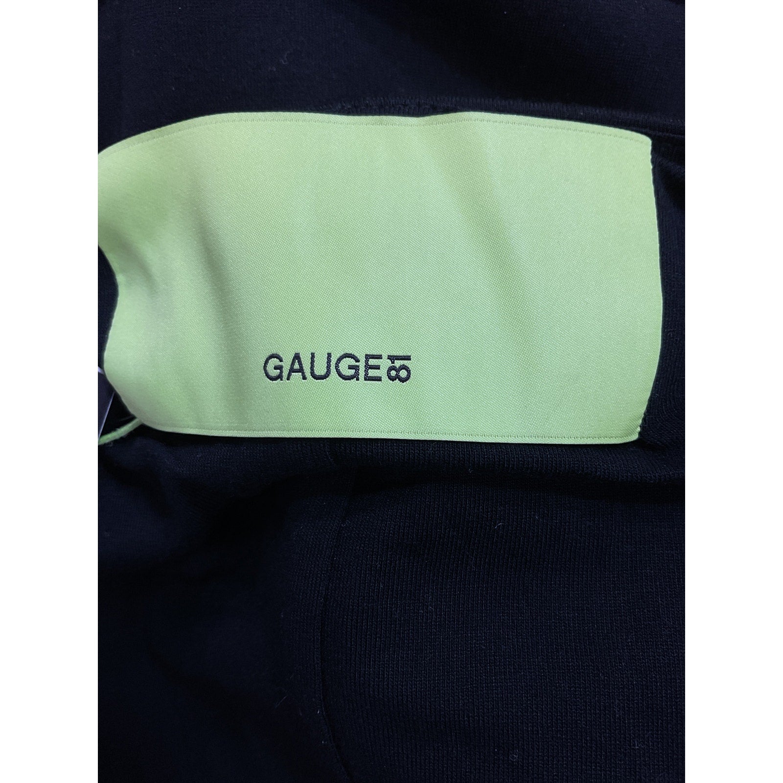 Gauge81 'Phil' Black Twist-Front Stretch-Jersey Long Sleeve Jumpsuit Size M - NWT