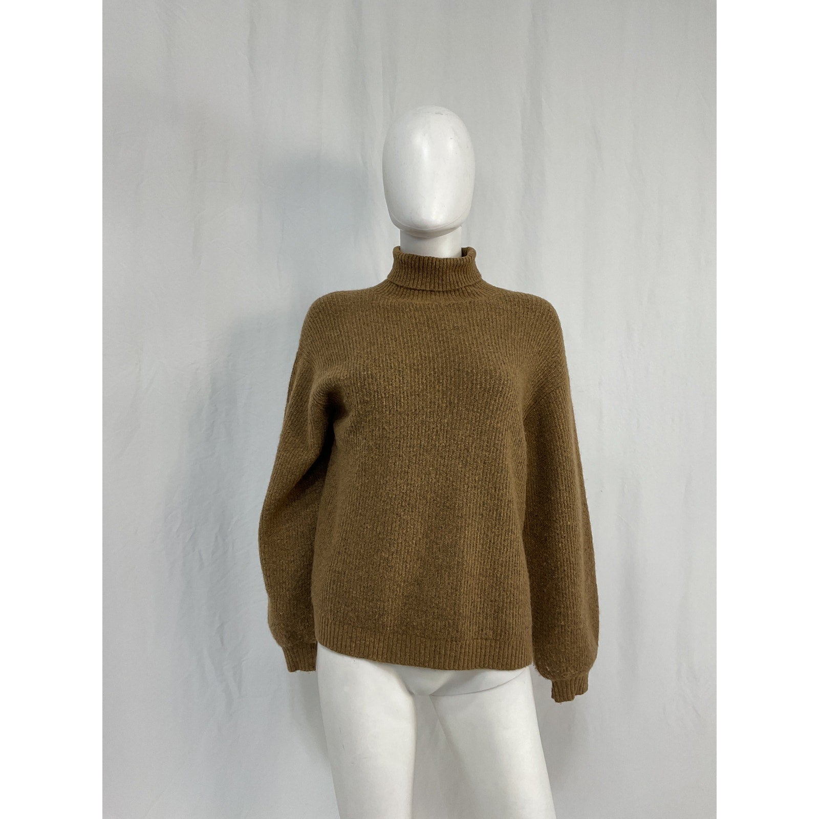 L'Academie 'Cashew' Tan Acrylic Pullover Sweater Size XS