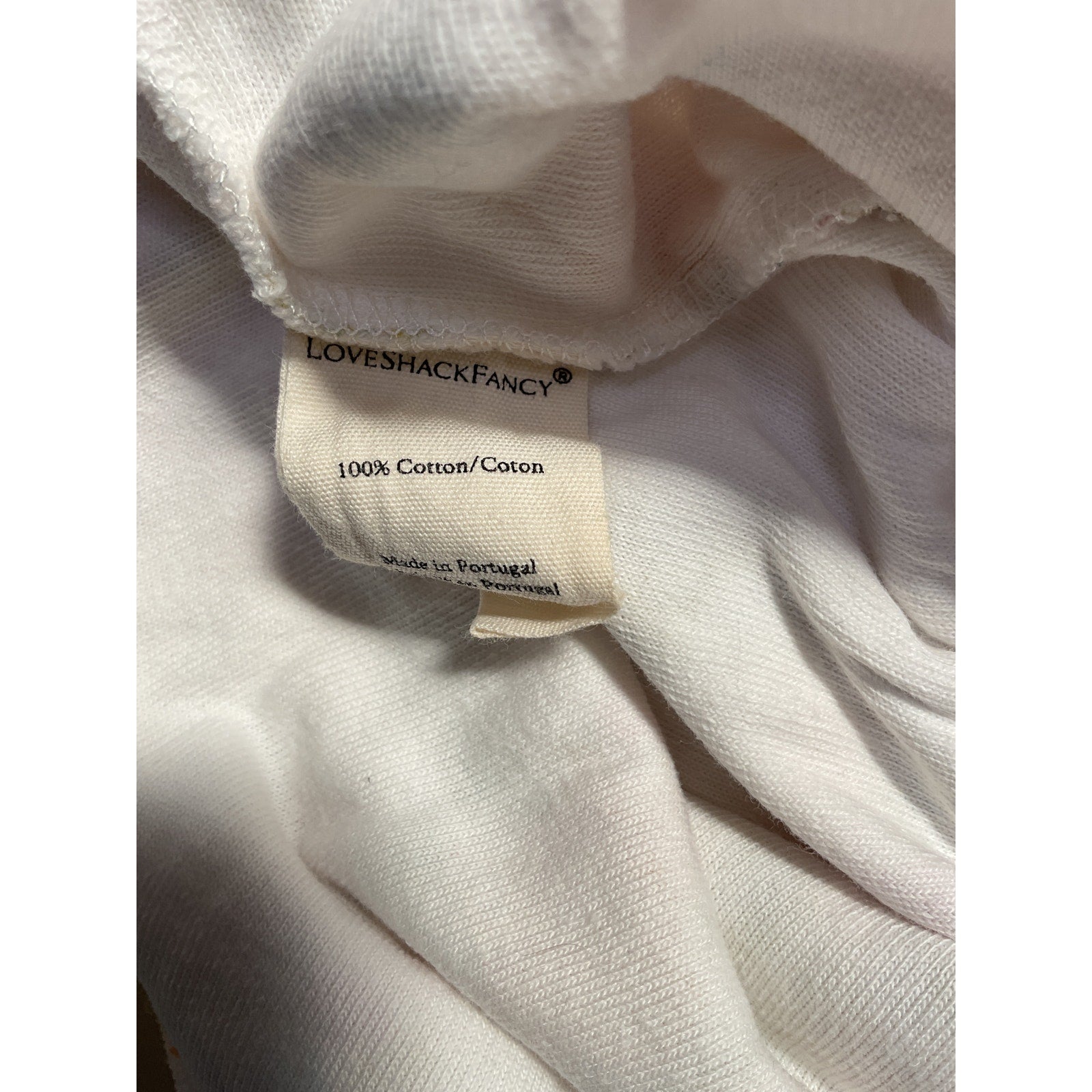 Loveshackfancy 'Bascom' White V Neck Jumper / Romper Size XS