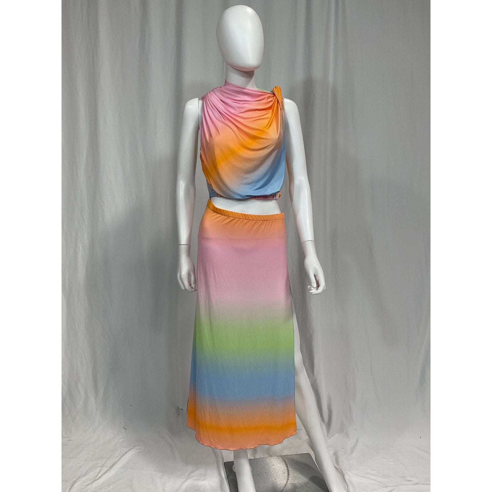 Siedr�s 'Safiya' Pink Draped Cutout Midi Dress Size S