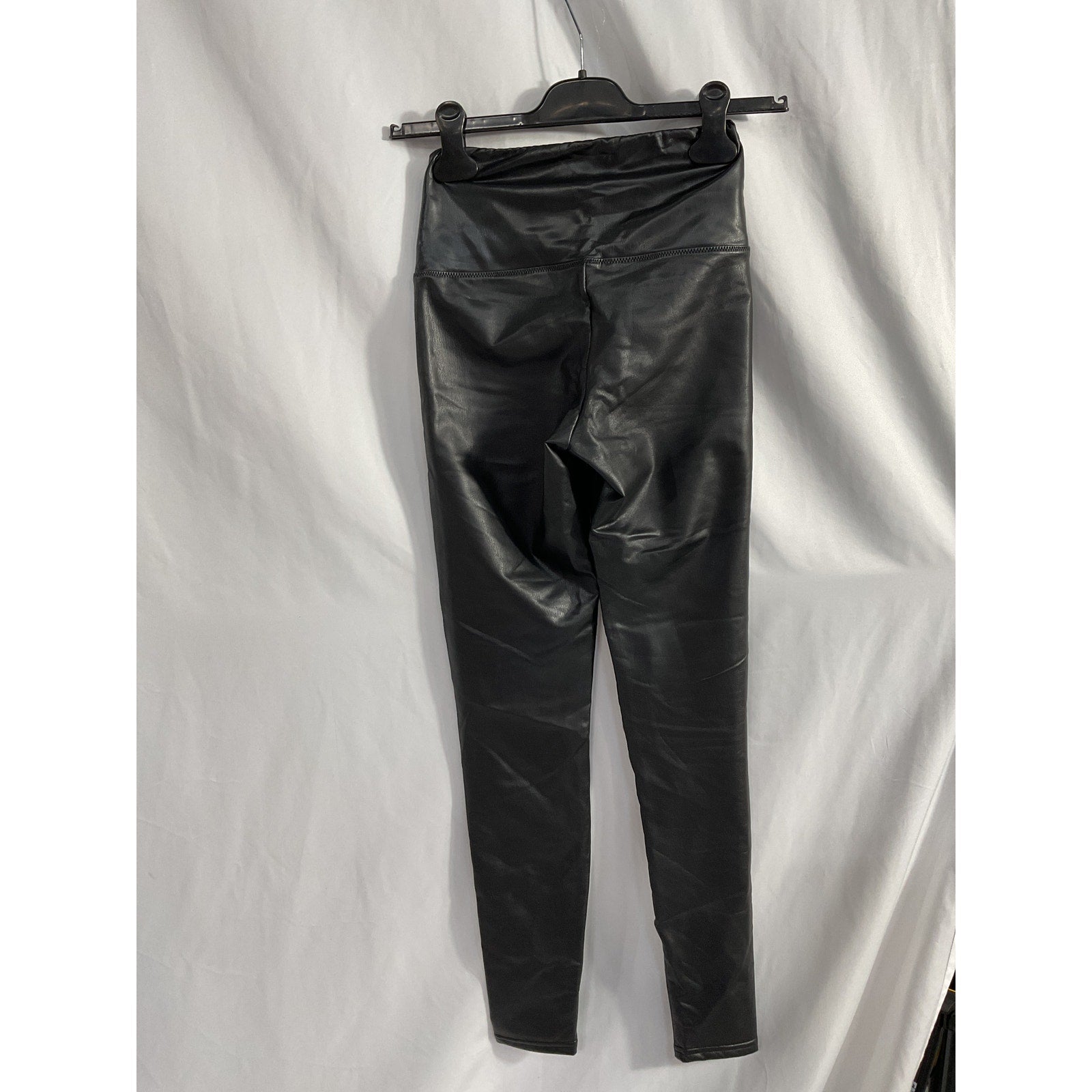 Allsaints 'Cora' Black Faux Leather High-Rise Leggings Size 4