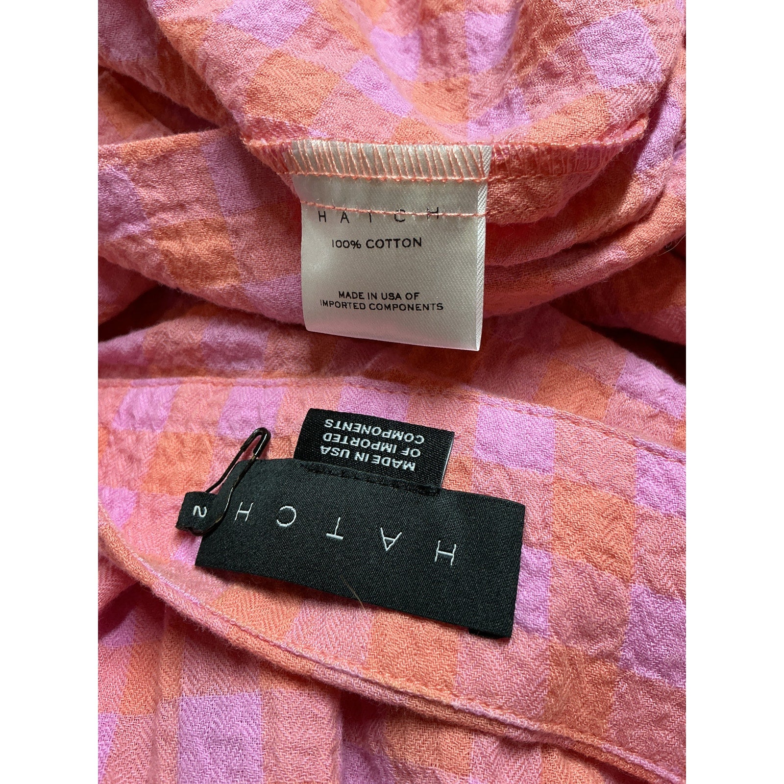 Hatch 'The Carolina' Pink Cotton Dress Size 2