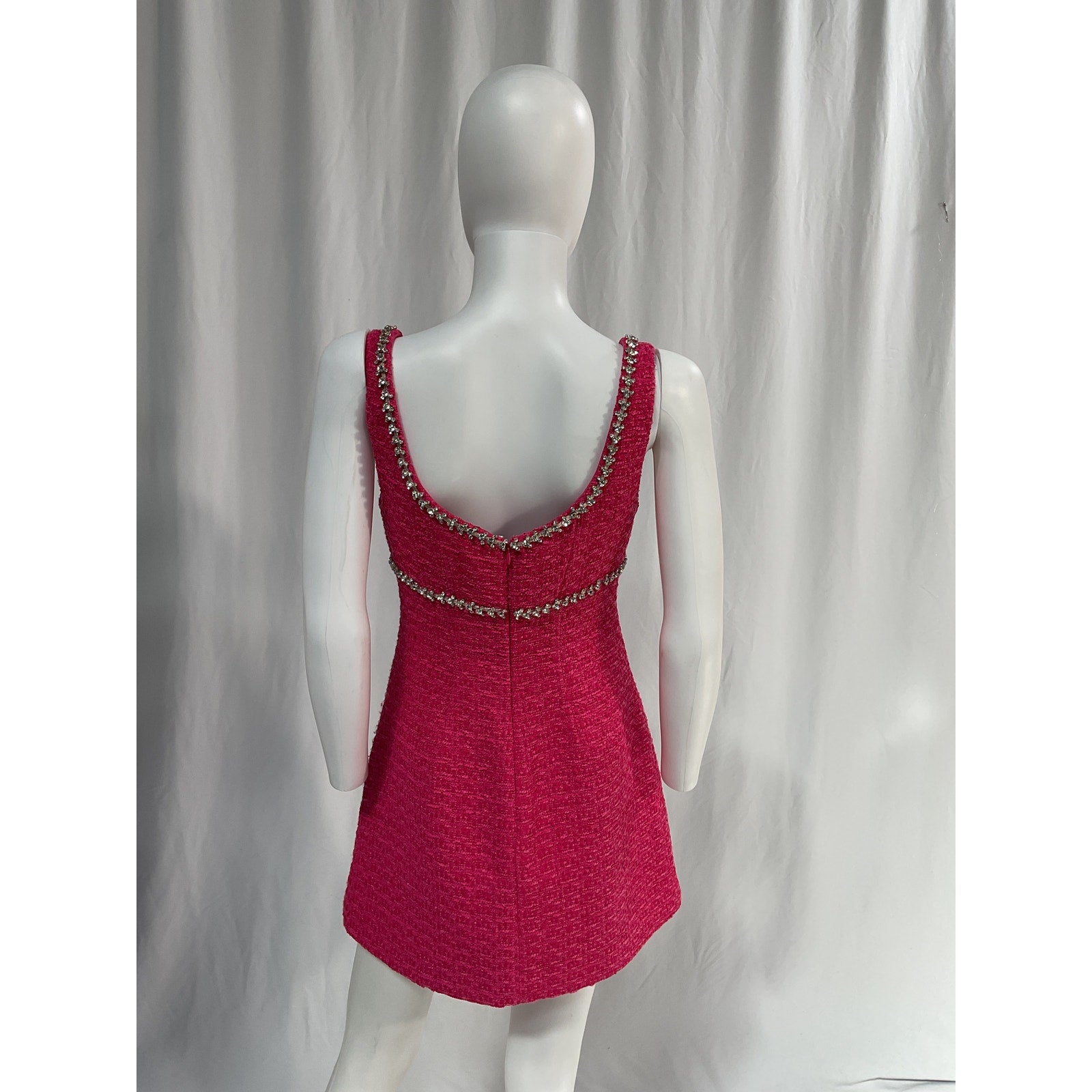 Self-Portrait 'Boucl�' Pink Mini Dress Size 10