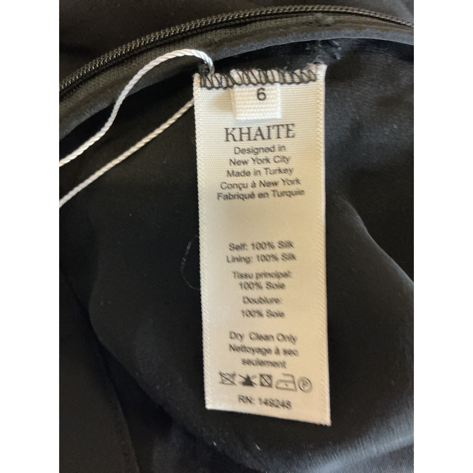 Khaite 'The Rory' Black Silk Short Size 6