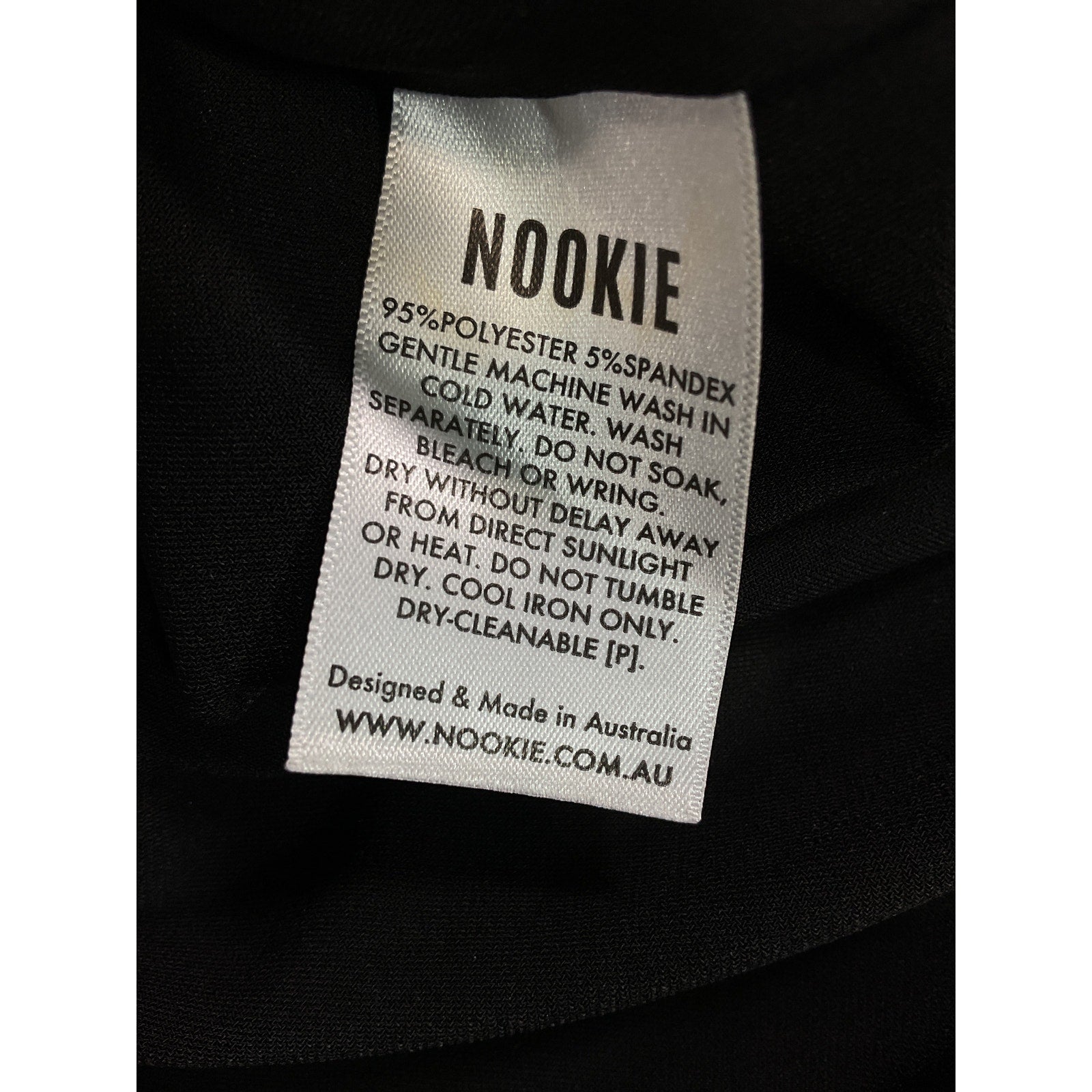 Nookie 'Belisse' Black Asymmetric Front Cut Out Gown Size L