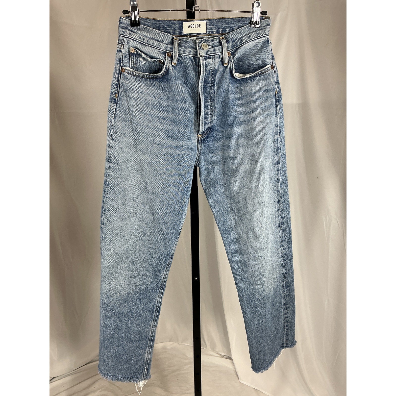 Agolde '90'S' Blue Cotton Pinch Waist Denim Jean Size 26