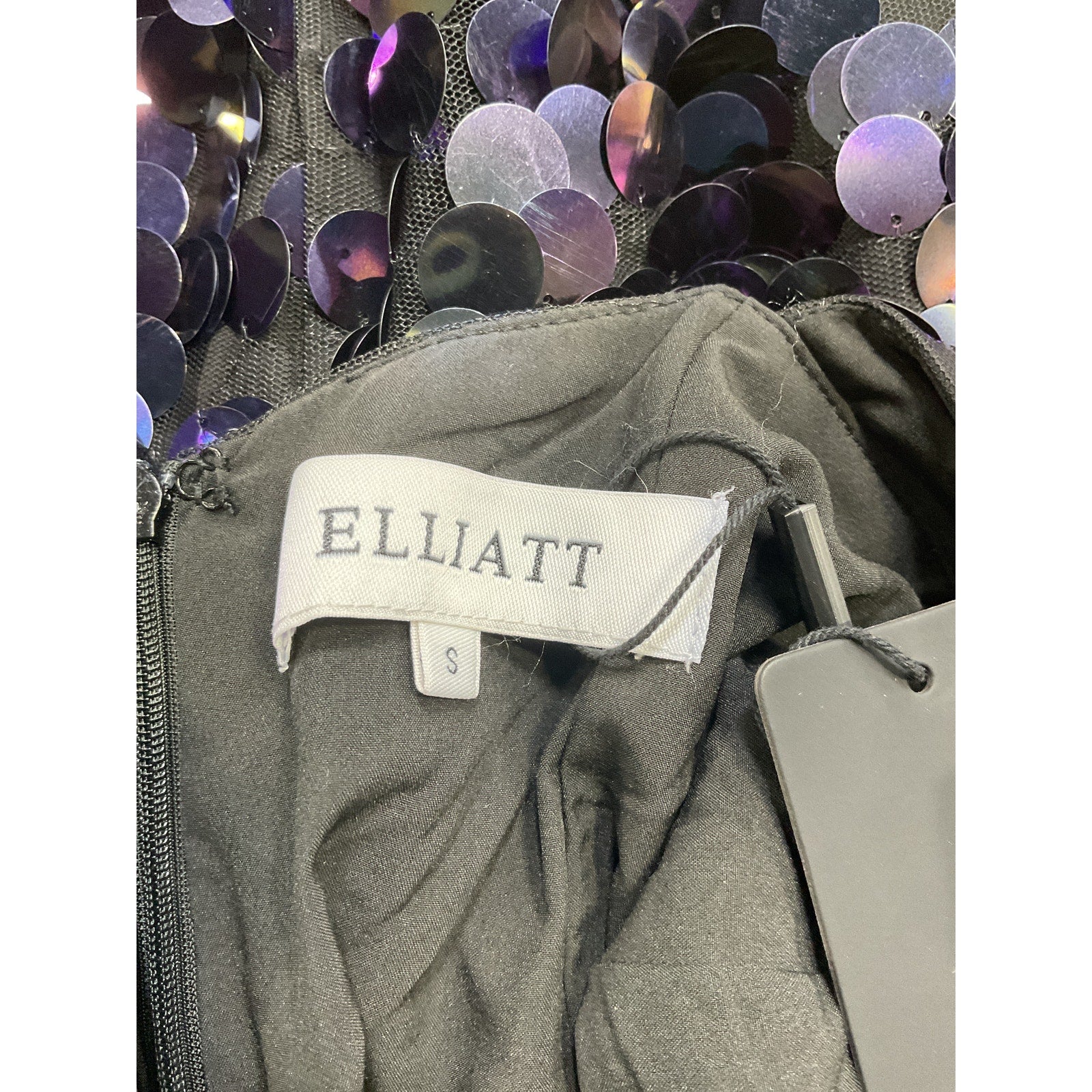 Elliatt 'Carolyn' Purple Sequin Embellished Dress Size S - NWT