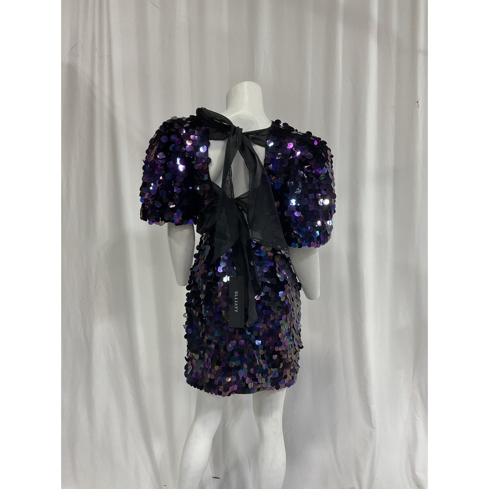 Elliatt 'Carolyn' Purple Sequin Embellished Dress Size S - NWT