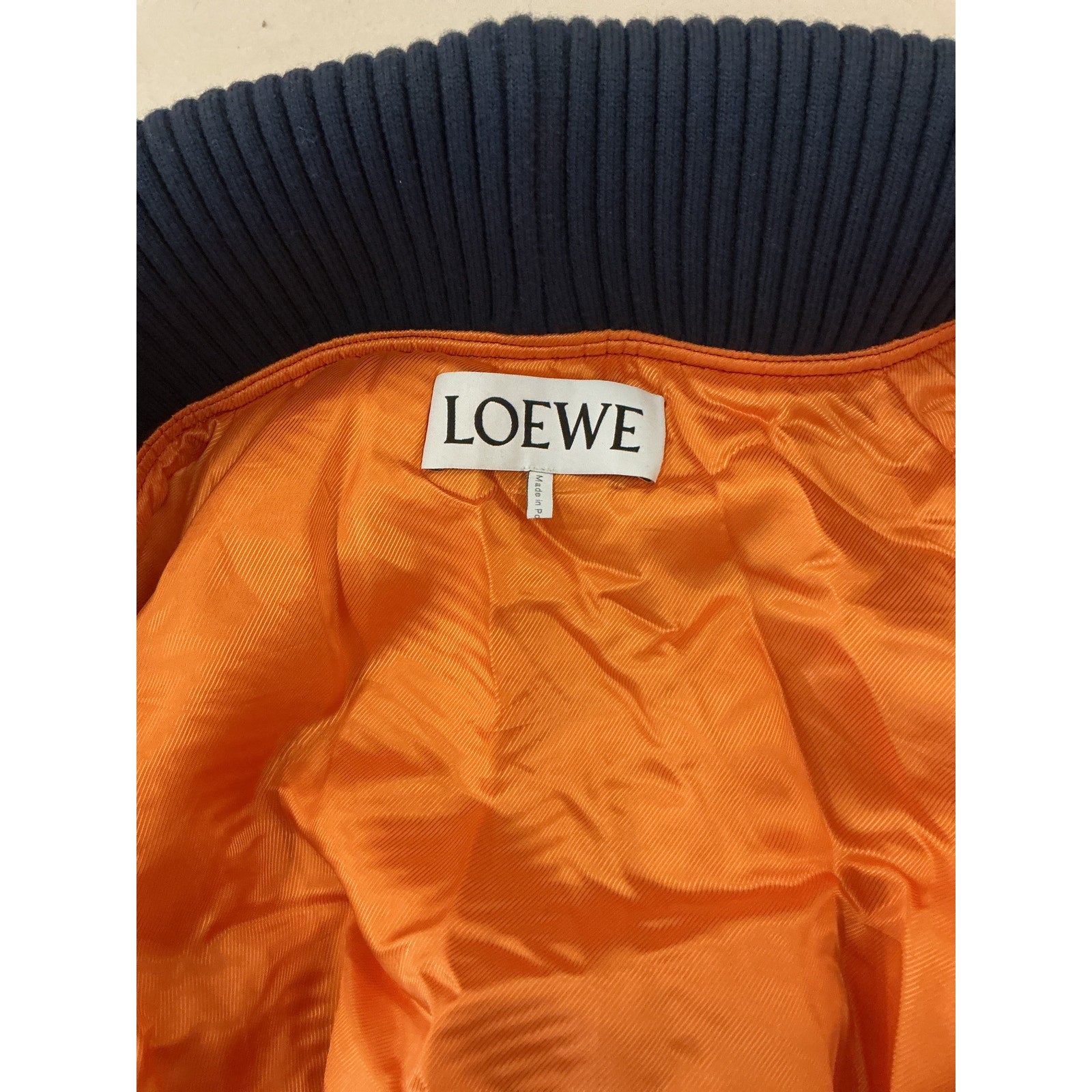 Loewe Blue 'Shell' Oversized Bomber Jacket Size 36