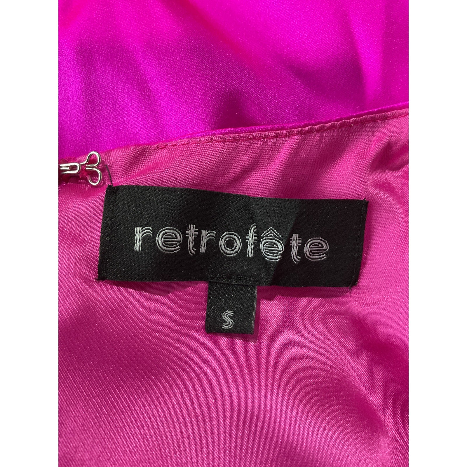 Retrofete 'Anahita' Pink Silk Dress Size S