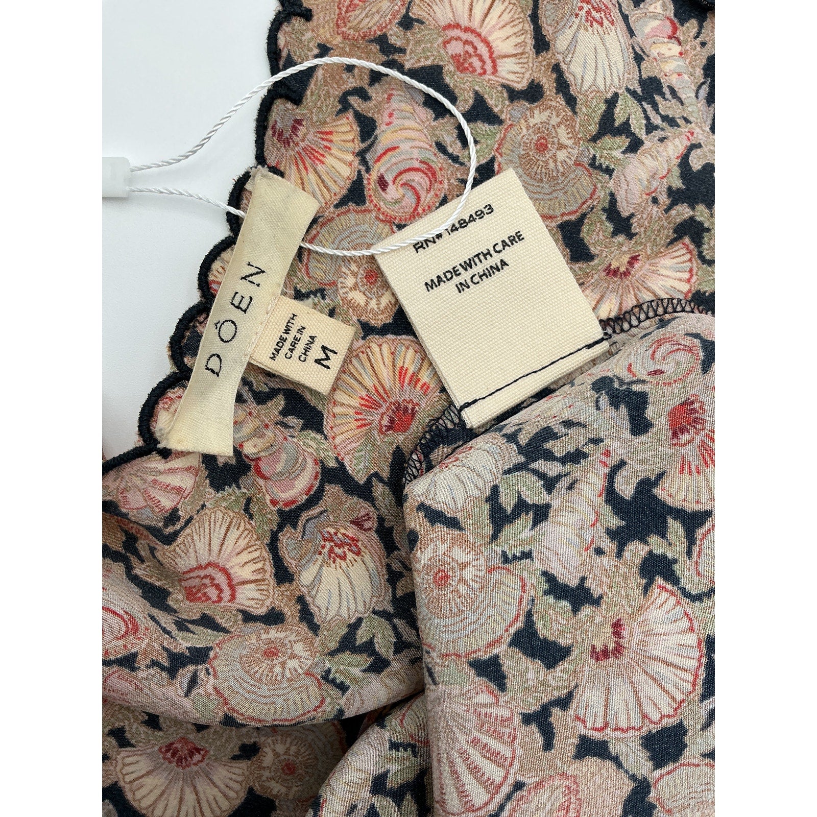 D�en 'Emilia' Brown Silk Dress Size M