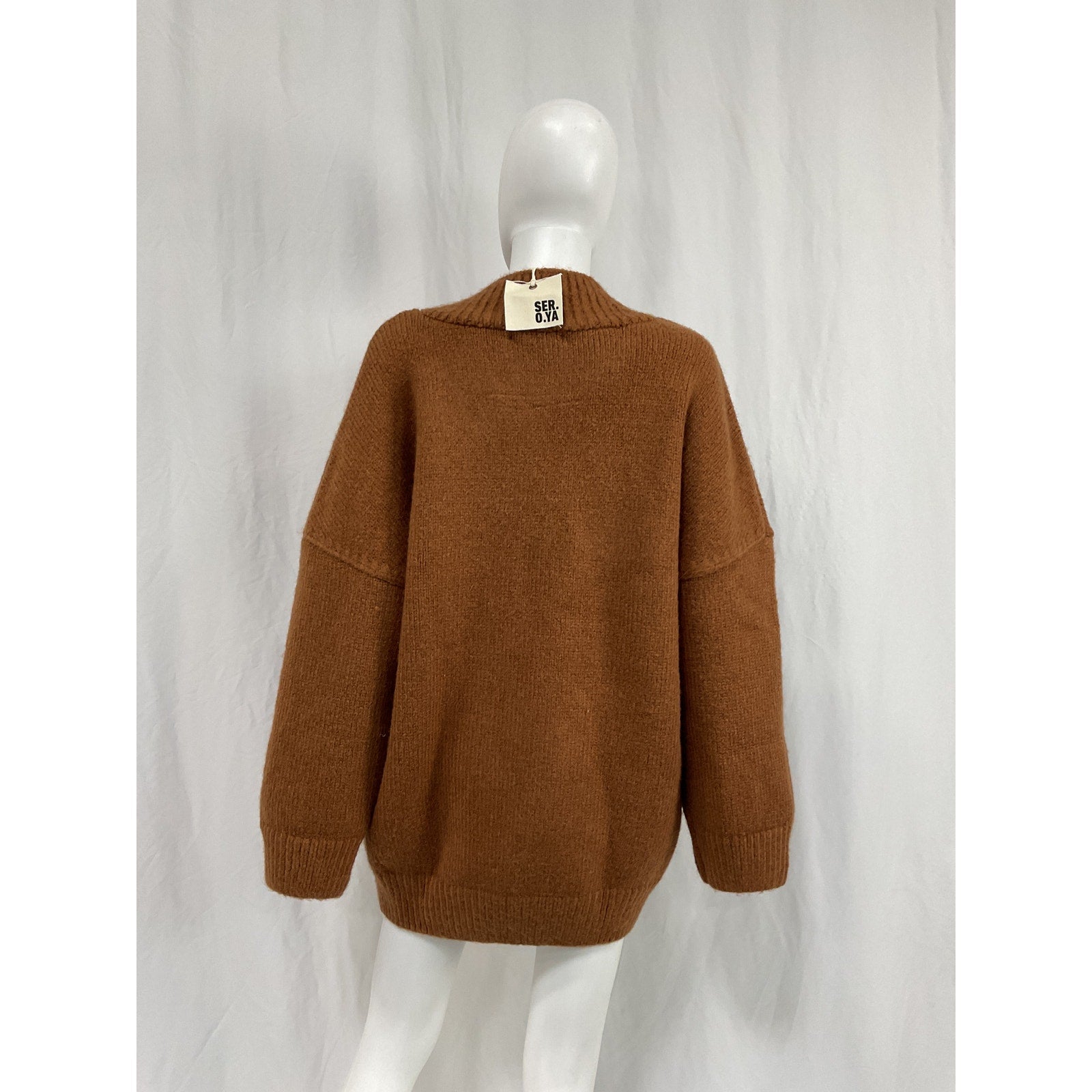 Retrofete 'Almada' Brown Nylon Sweater Dress Size XXS - NWT