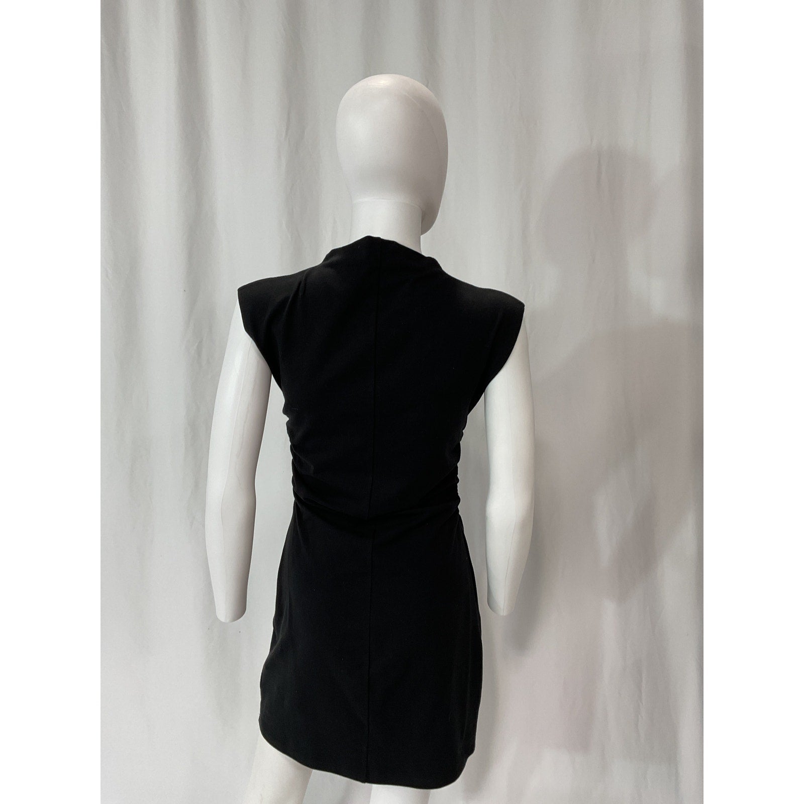 Reformation 'Alden' Black Mock Neck Knit Dress Size M