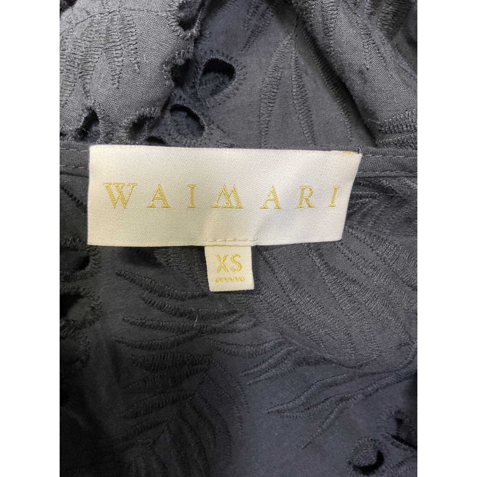 Waimari 'Vistamar' Black Lace Trim Kimono Size XS