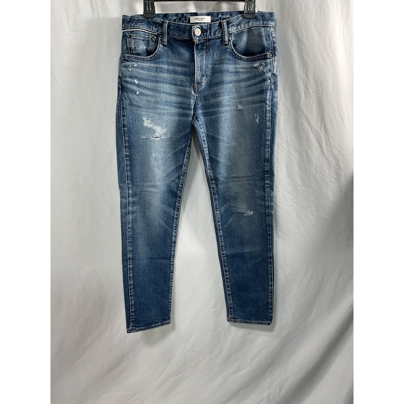 Moussy 'Meadowood' Blue Skinny Denim Jean Size 28