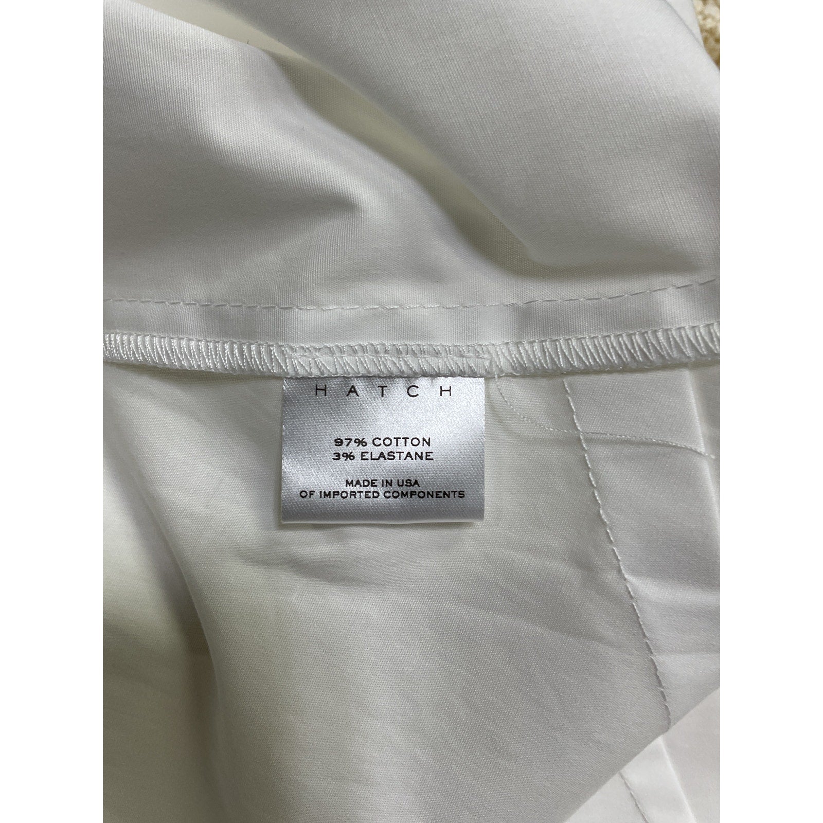 Hatch 'The Classic' White Cotton Buttondown Shirt Size 4 - NWT