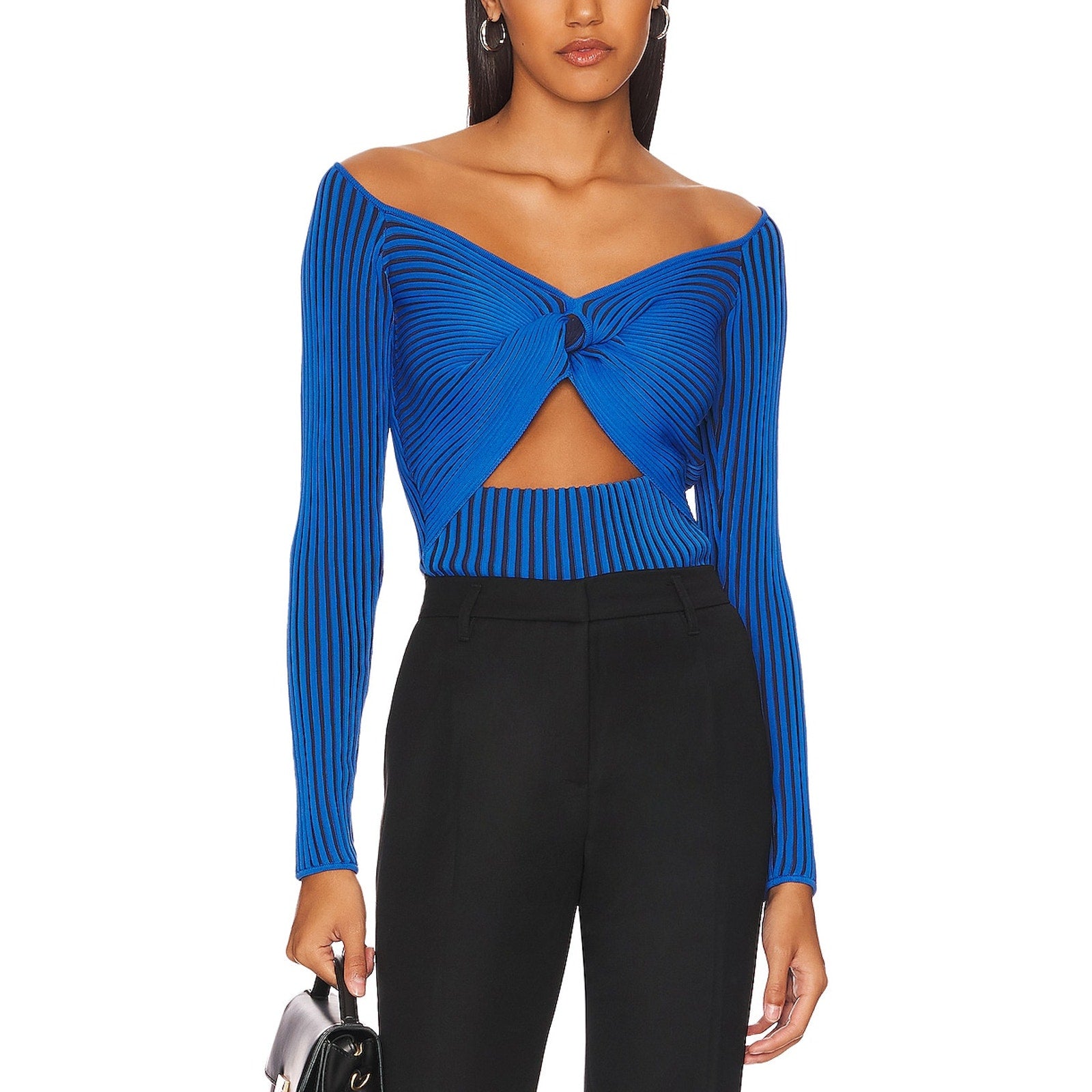 Amur 'Levona' Blue Cut Out Top Size S