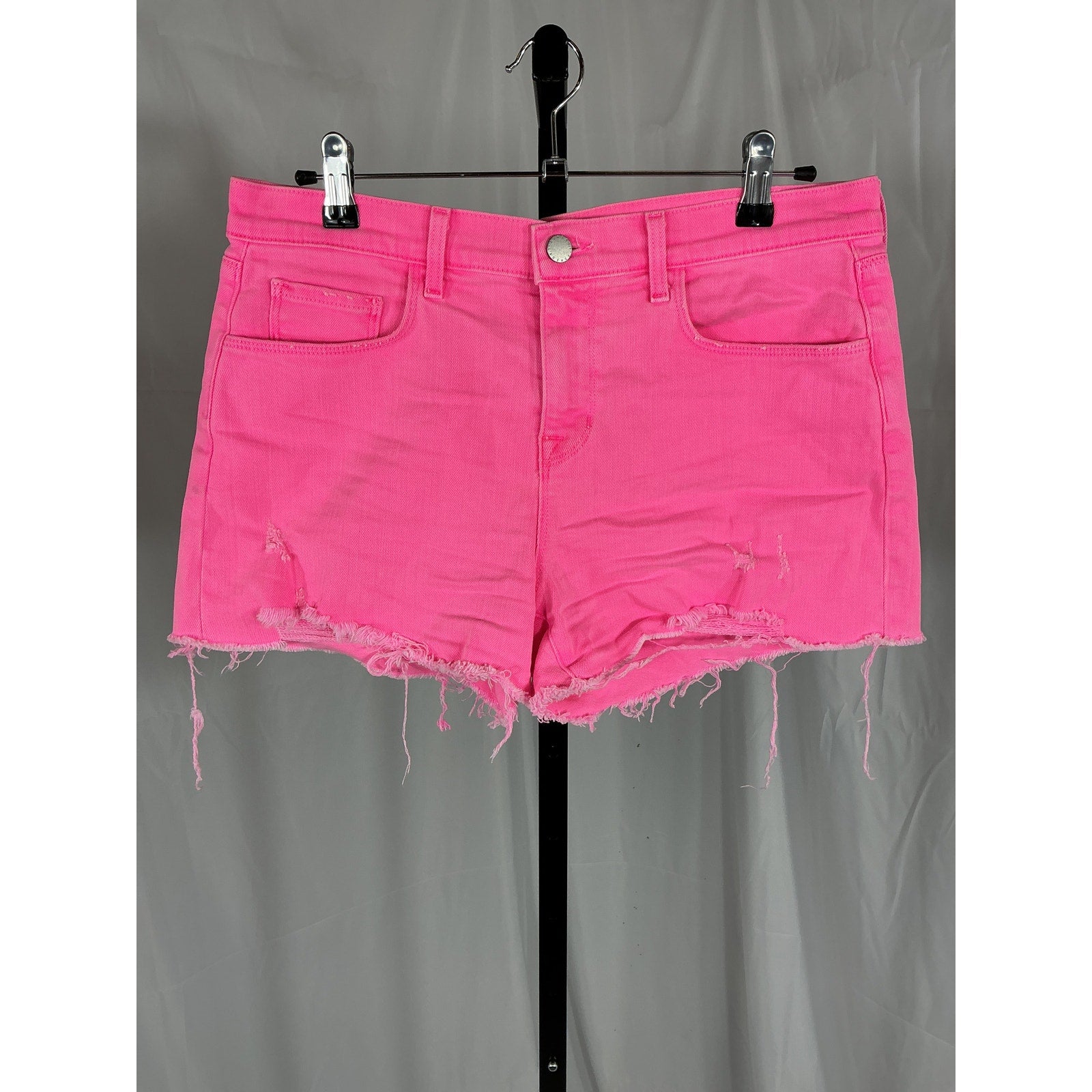 L'Agence 'Audrey' Pink Denim Jean Shorts Size 27