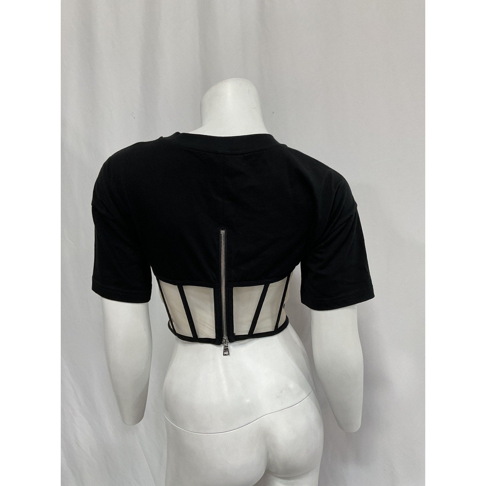 Rta 'Angelo' Black Corset Top Size XS