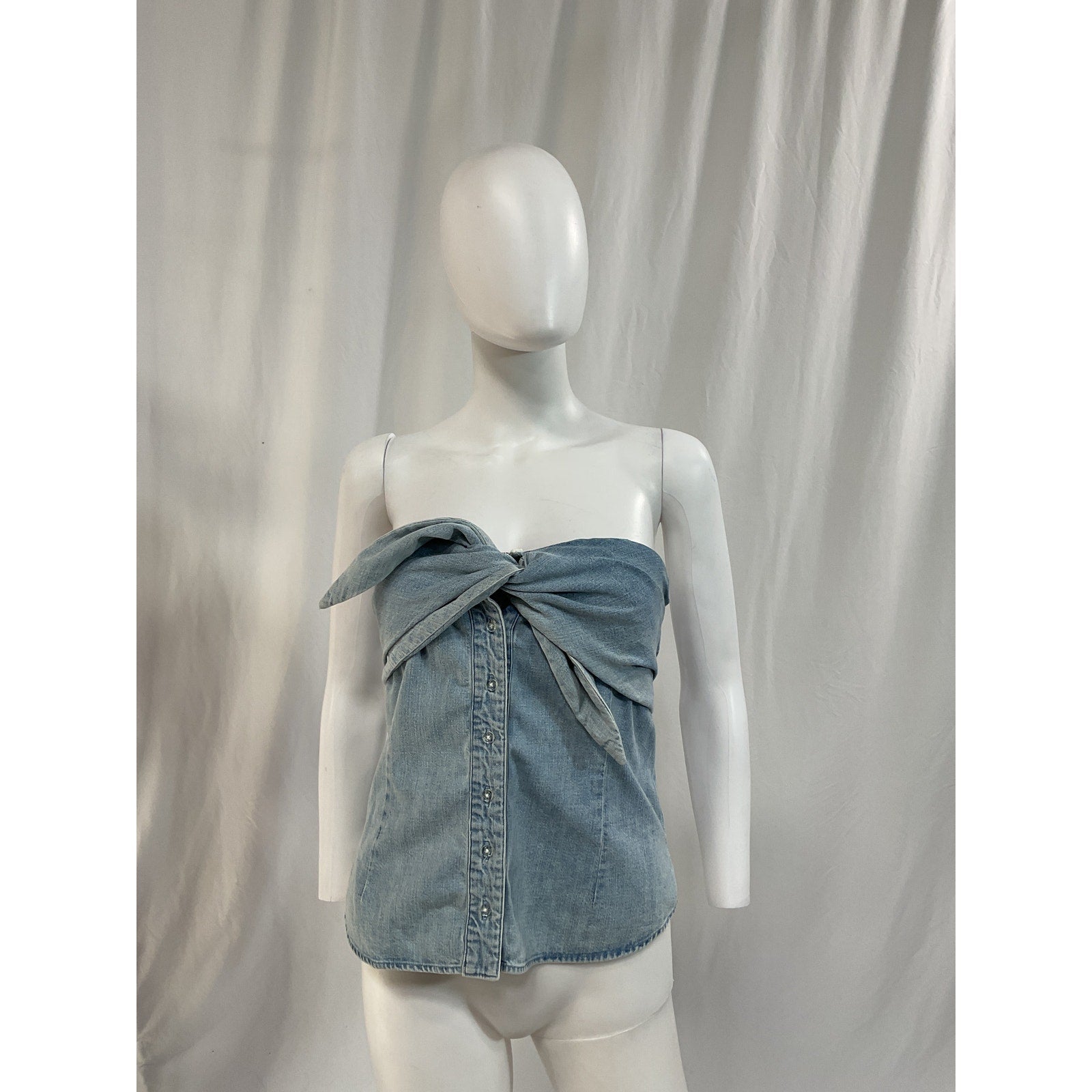 Rta 'Leia' Blue Top Blouse Size L - NWT