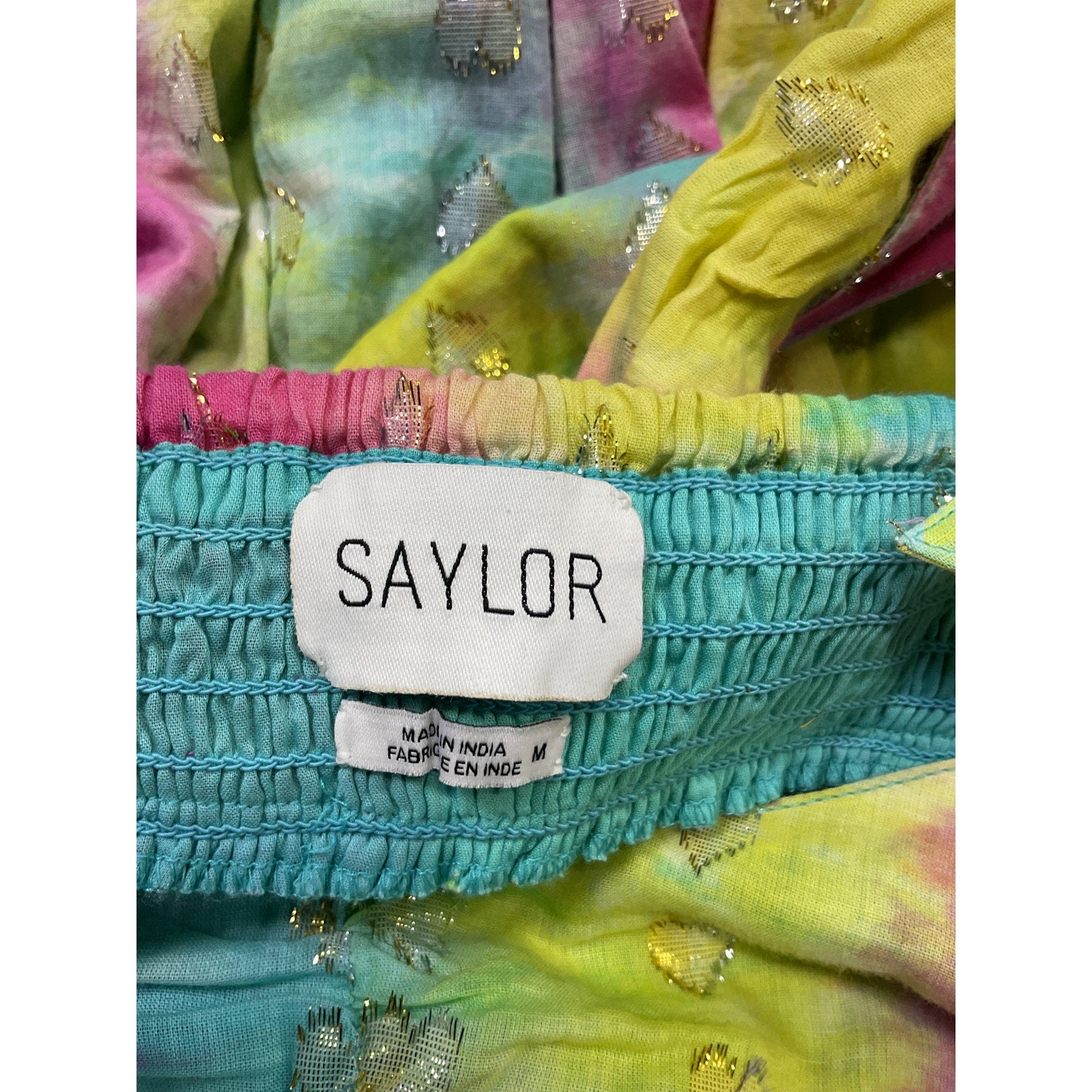 Saylor 'Leola' Green Cotton Midi Dress Size M