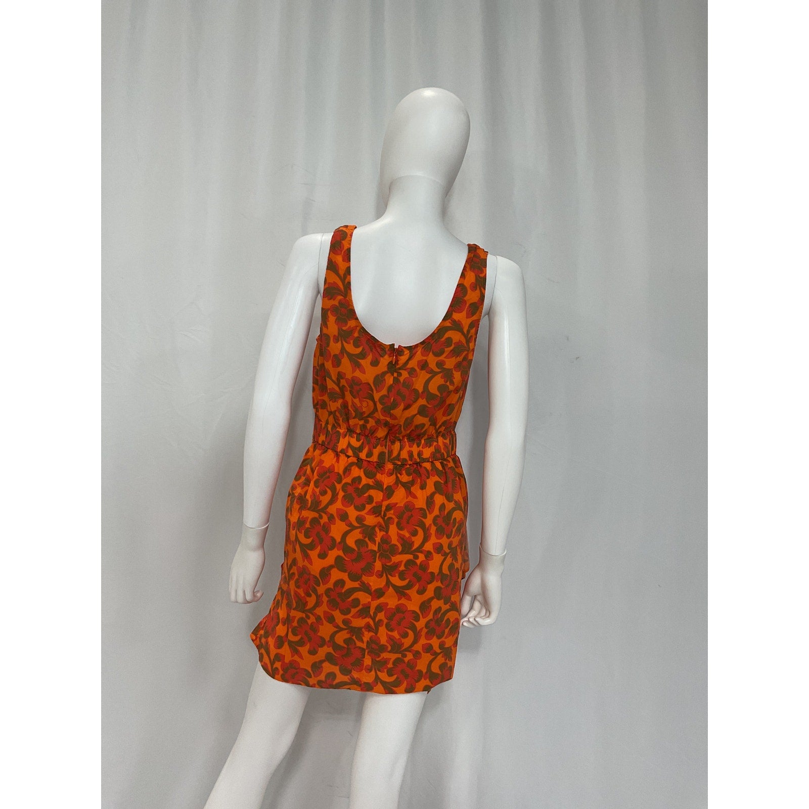 Rhode 'Tilda' Red Poplin Ruffle Dress Size M