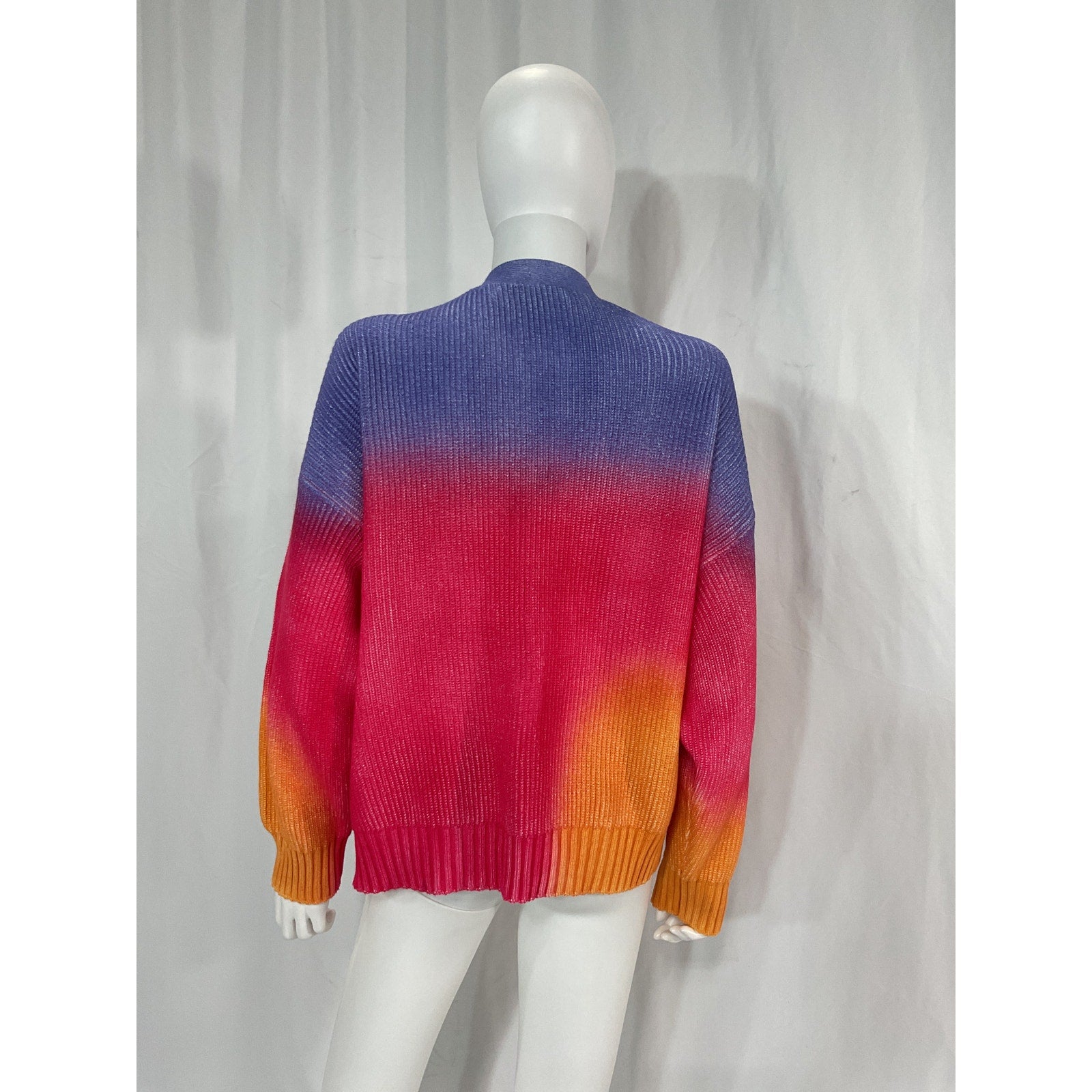 Msgm 'Sunset' Blue Cardigan Size M