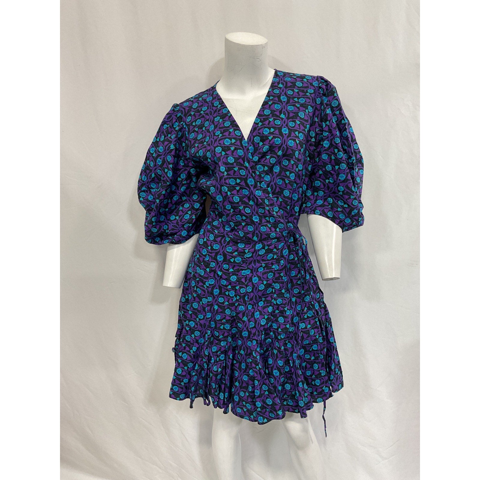 Rhode 'Claudine' Purple Short Sleeve Dress Size XL