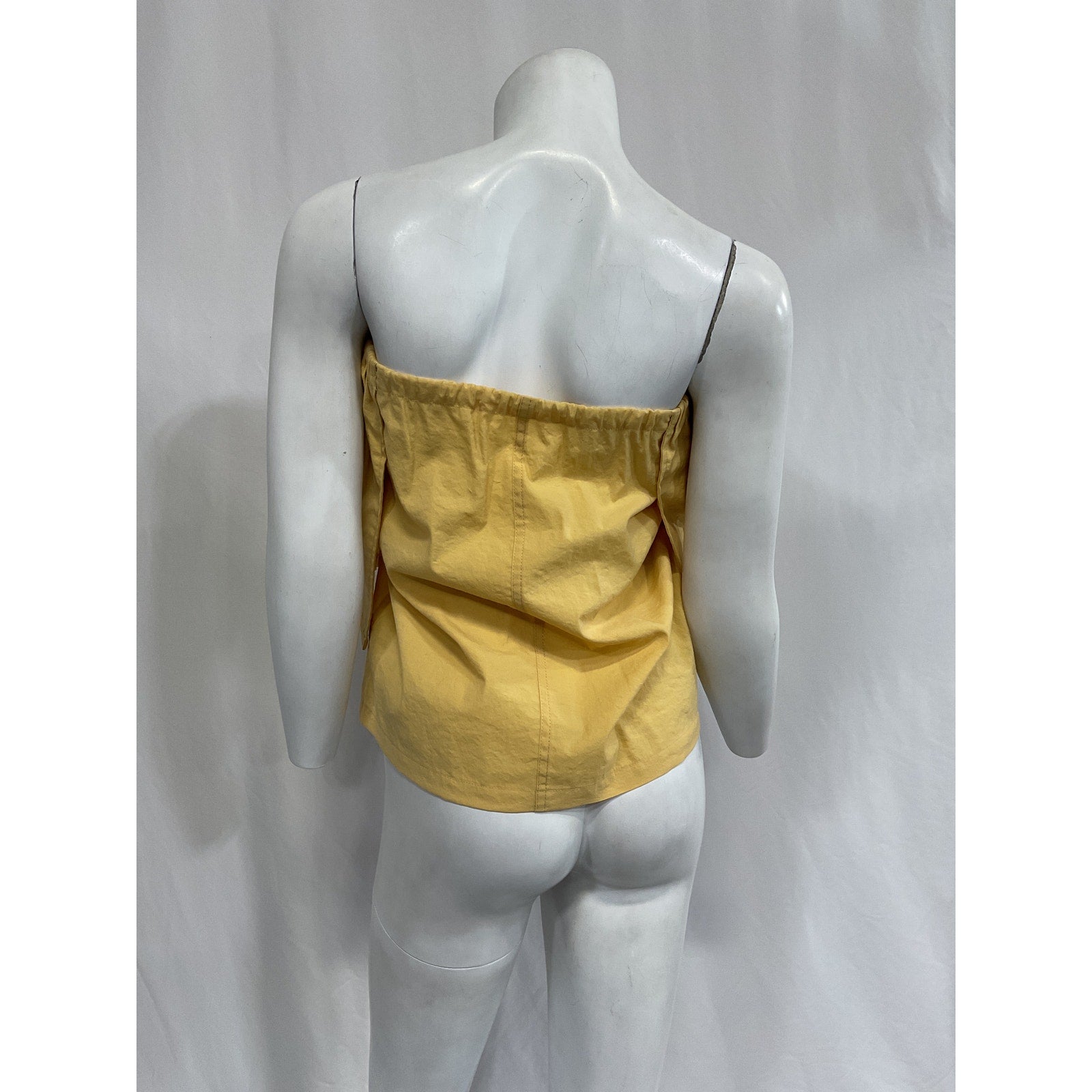 Jacquemus 'La Jupe Cueillette' Yellow Button Front Mini Skirt Size 36 - NWT