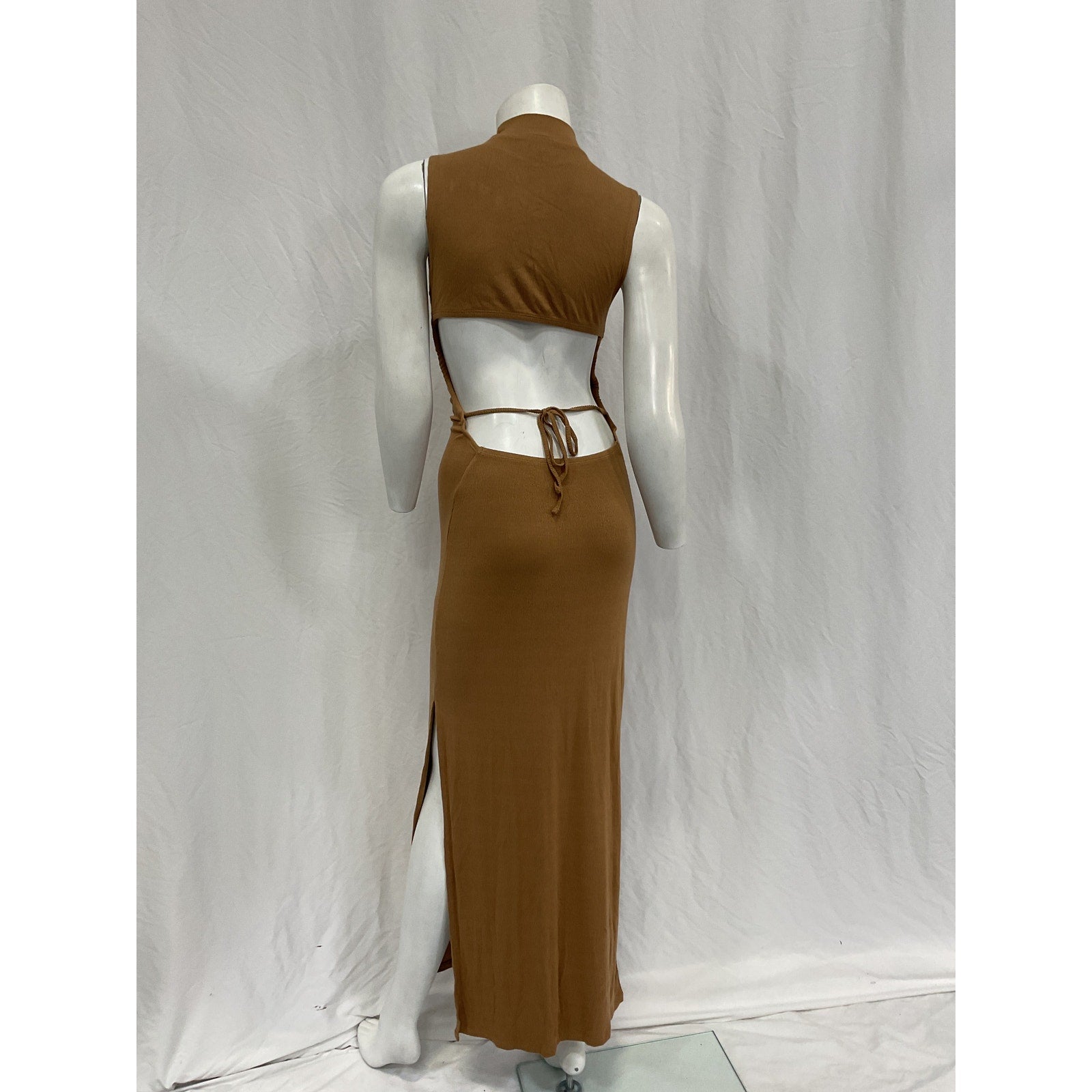 L*Space 'Chandler' Tan Viscose Dress Size S