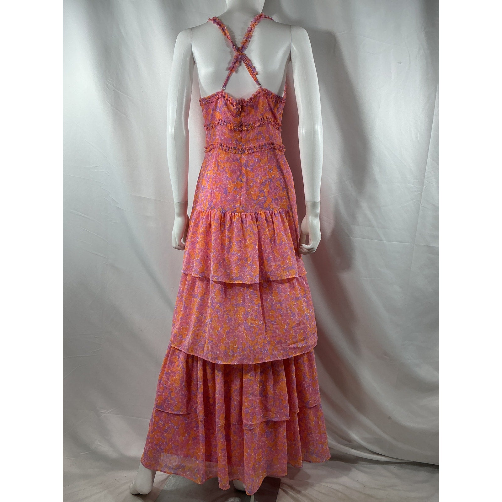 Likely 'Athena' Pink Poly Maxi Dress Size 4