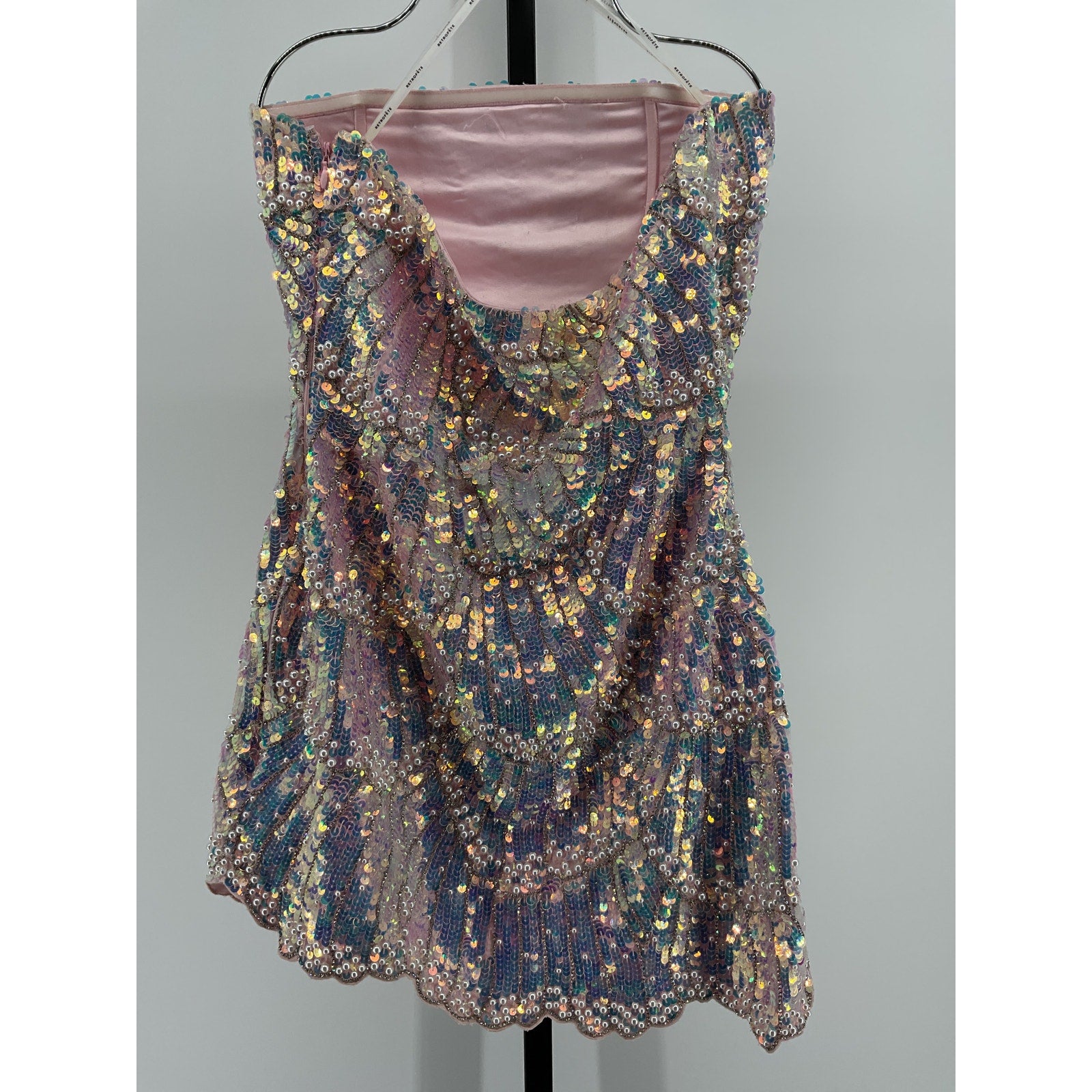Retrofete 'Avalee' Pink Polyester Dress Size S
