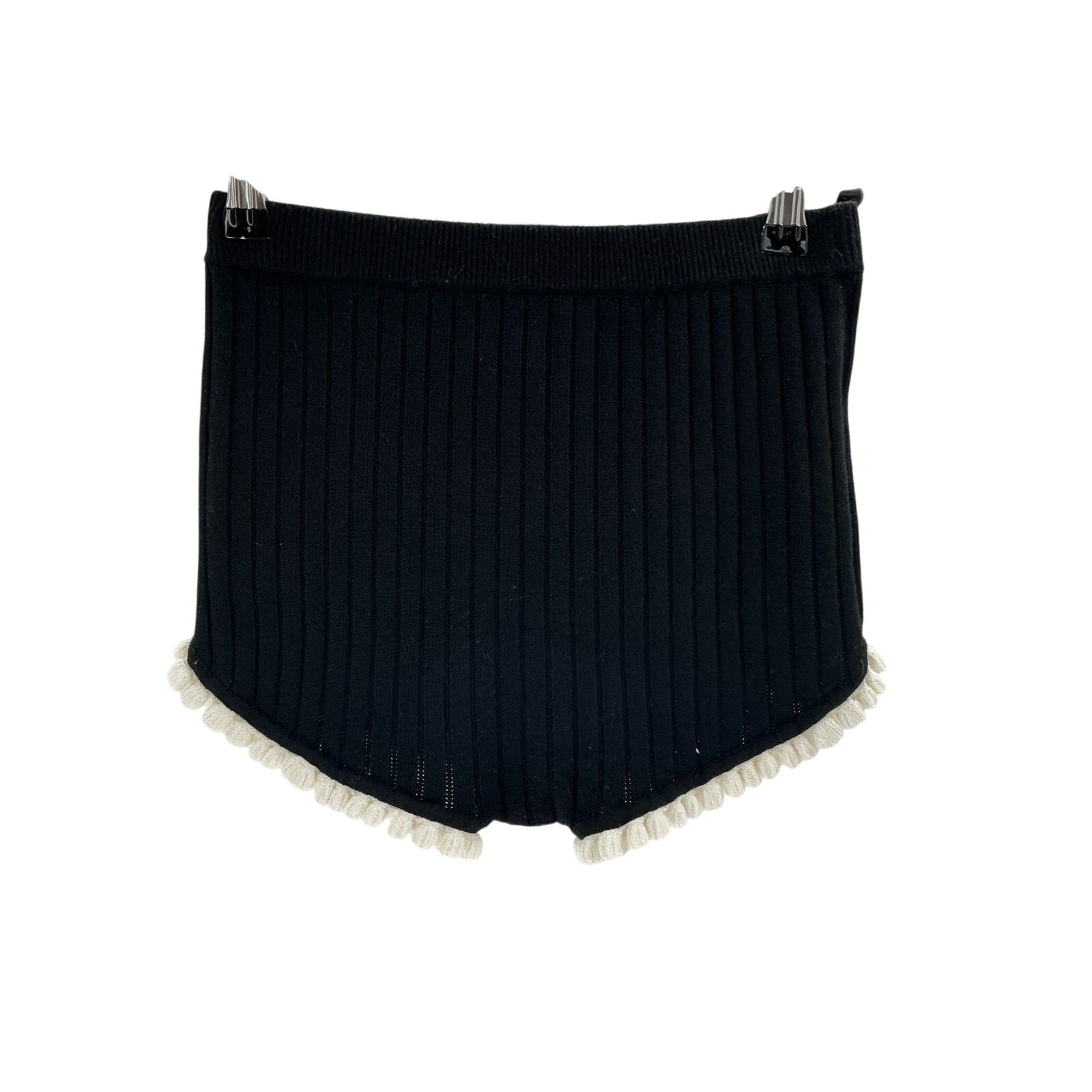 Majorelle 'Brielle' Black Viscose Shorts Size XXS