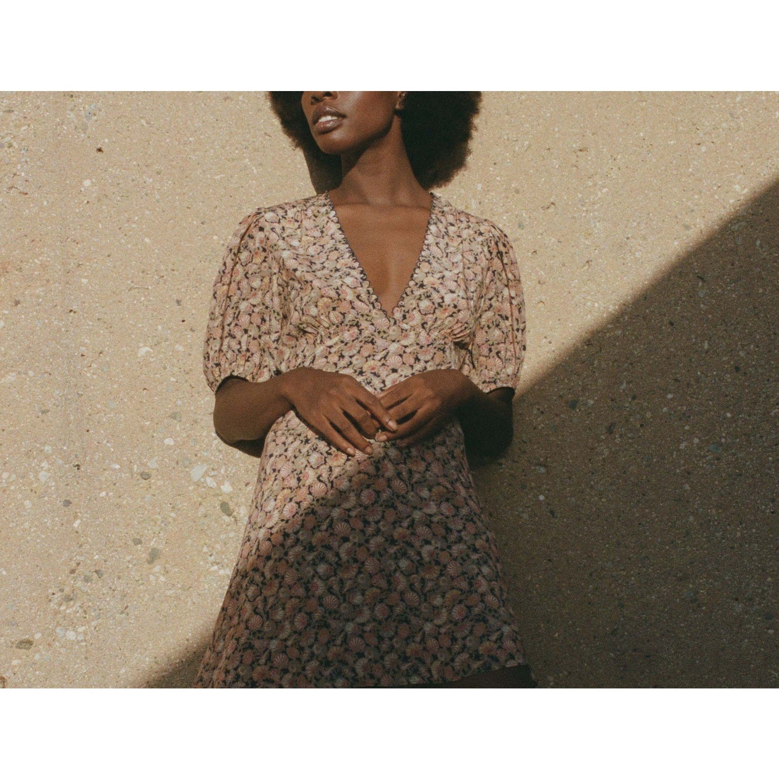 D�en 'Emilia' Brown Silk Dress Size M