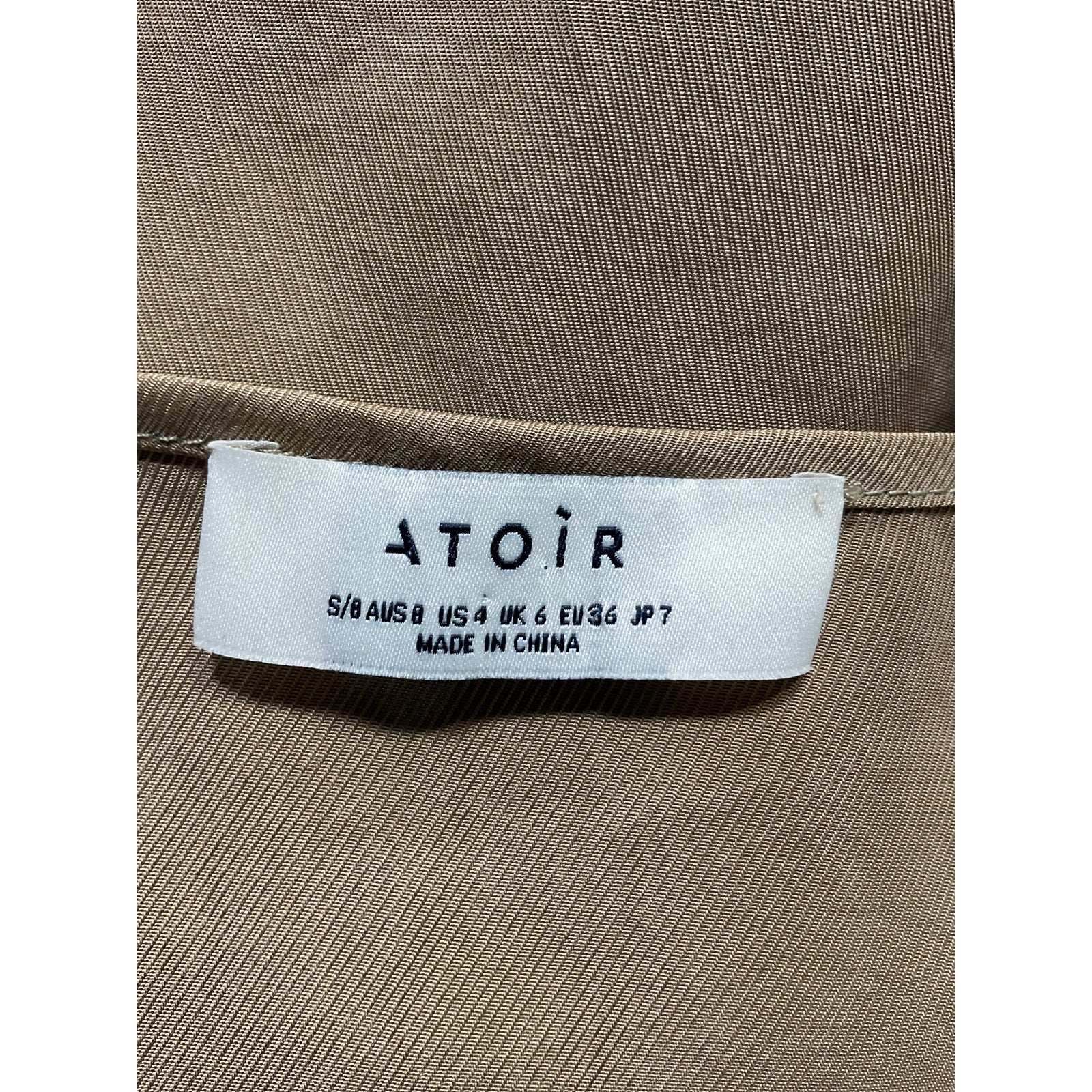 Atoir 'Turned' Tan Around Dress Size S