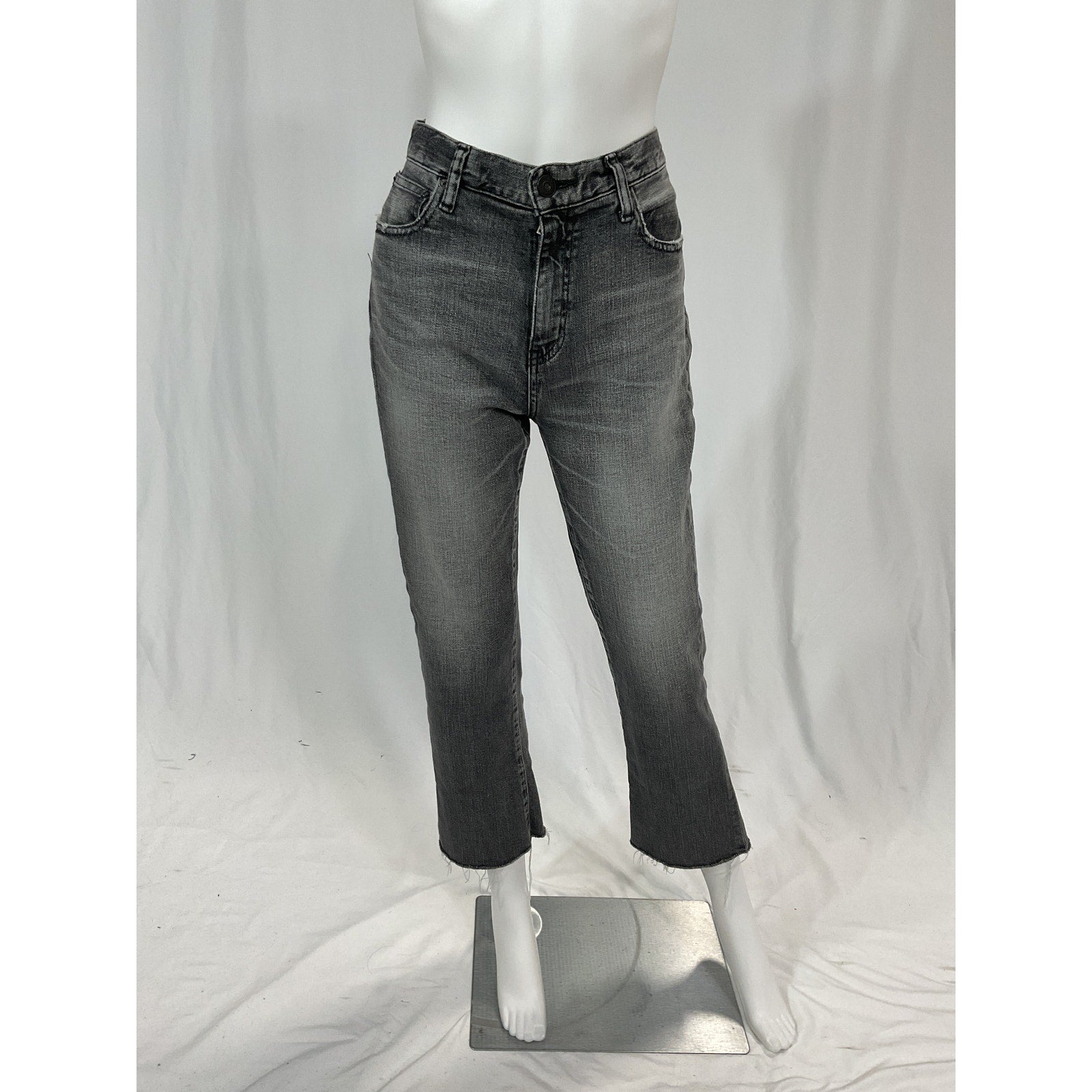 Moussy 'Seneca' Black Ankle Flare Denim Jeans Size 26