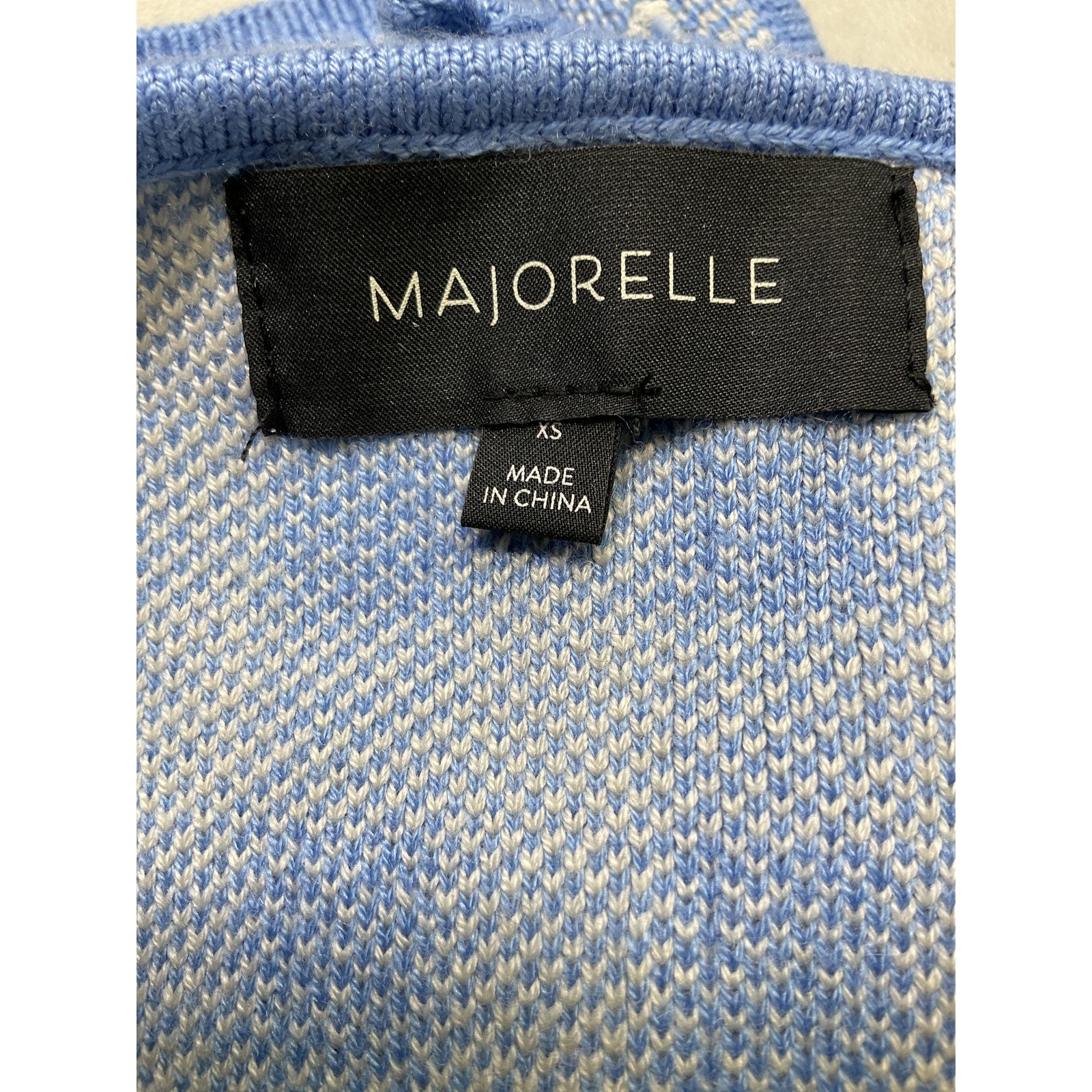 Majorelle 'Addy' Blue Cropped Halter Top Size XS