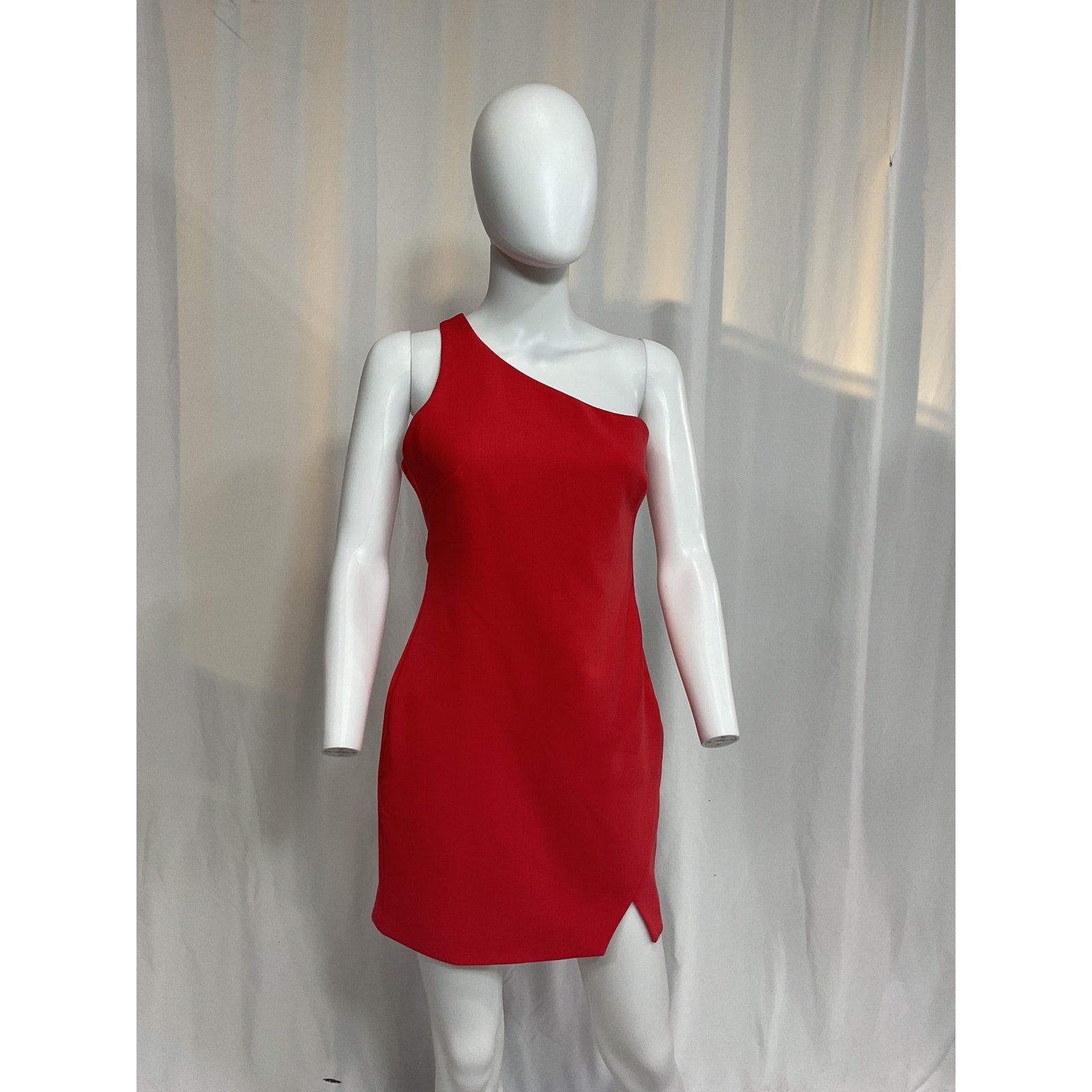 Likely 'Kelley' Red One Shoulder Ponte Dress Size 4