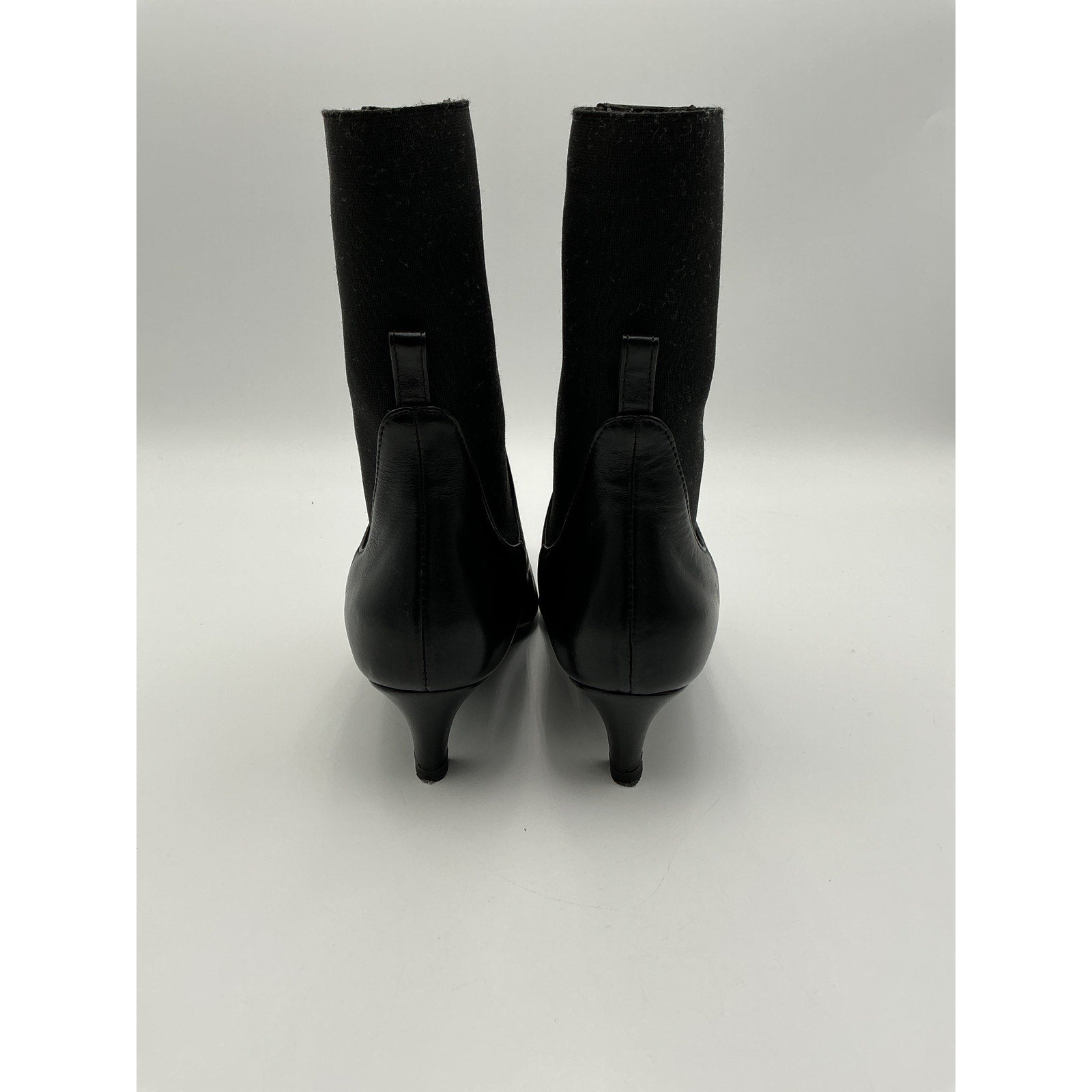 Toteme Ankle Black Leather Boots Size 8