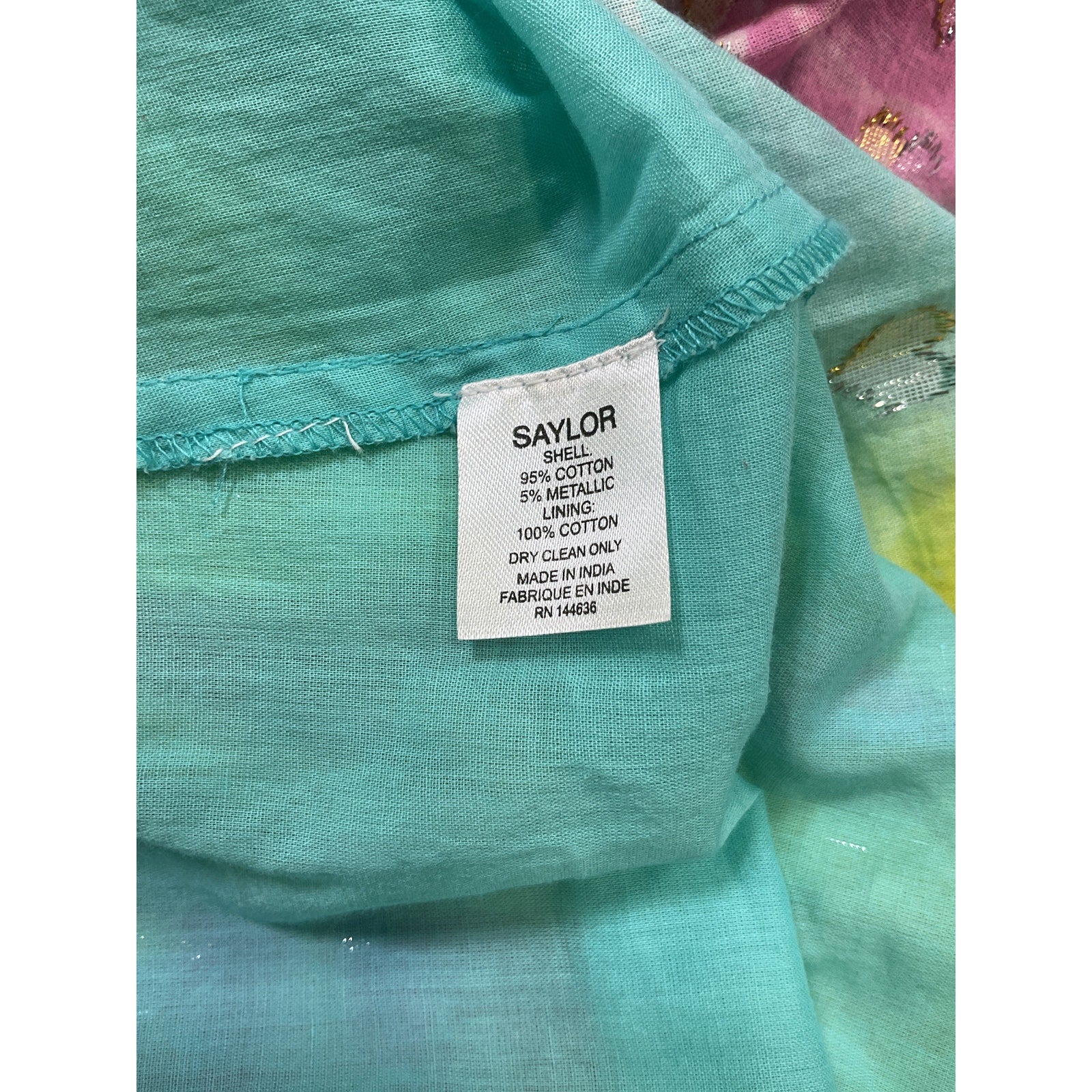 Saylor 'Leola' Green Cotton Midi Dress Size M