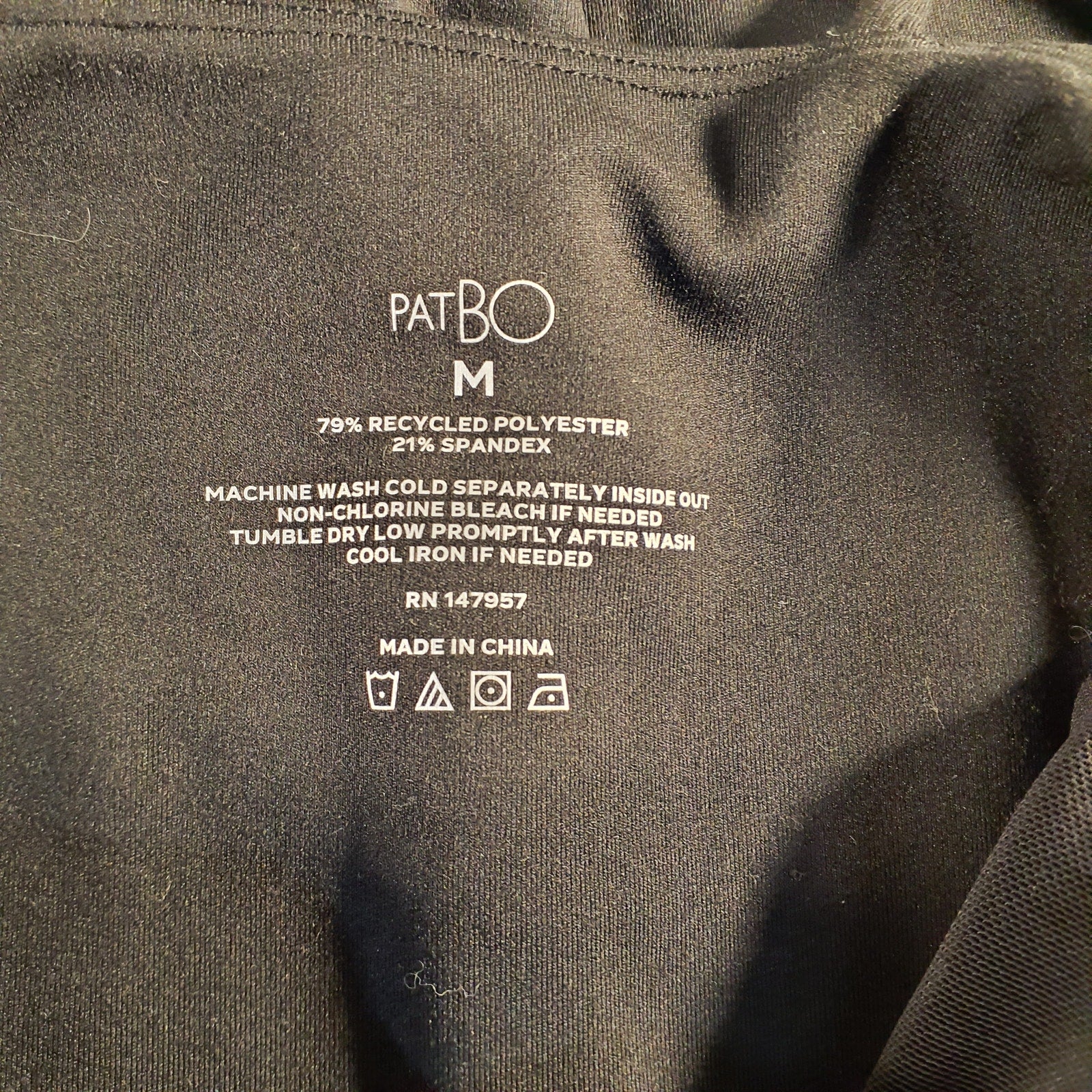 Patbo 'Spaghetti' Black Tied Onesie Size M - NWT