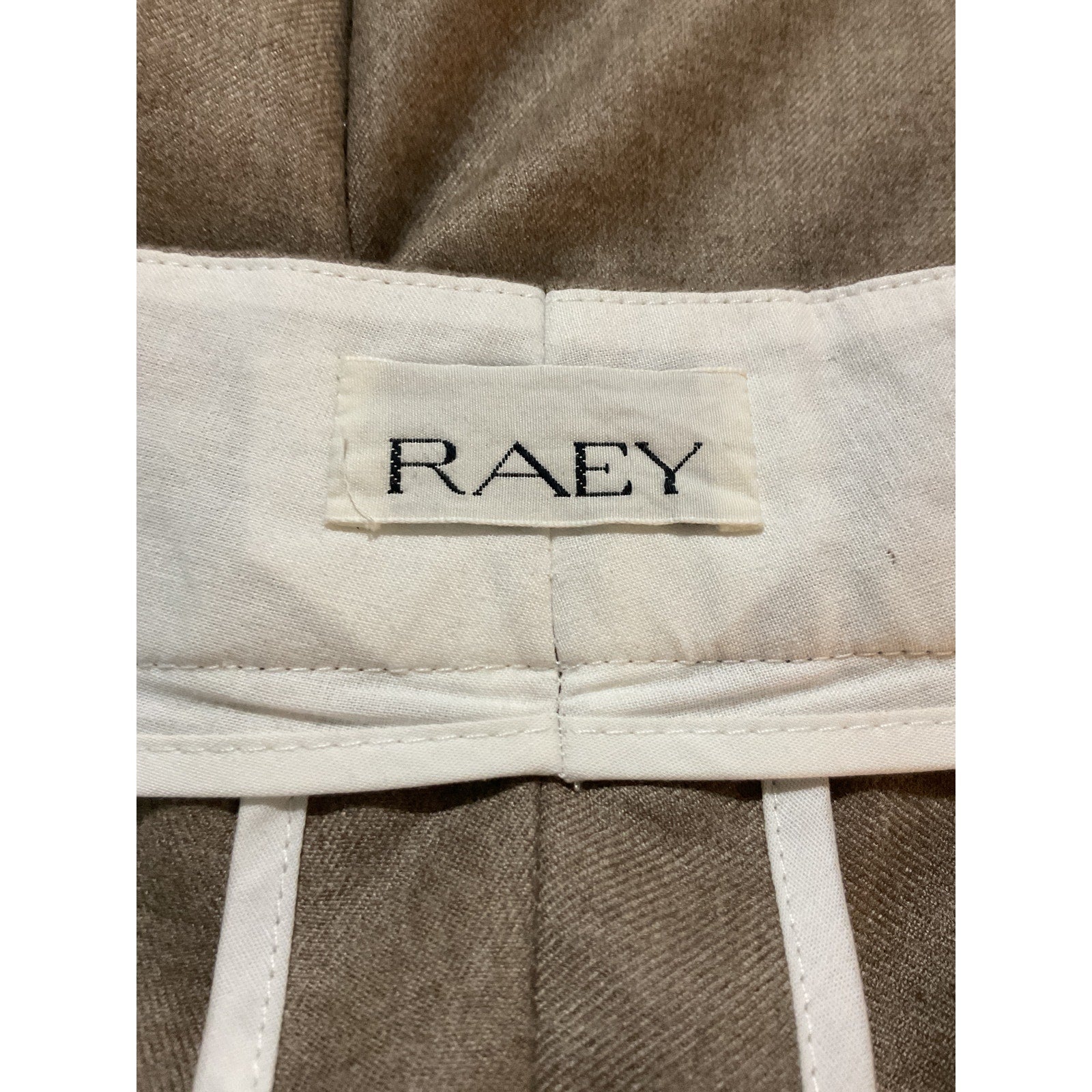 Raey Flared Tan Cashmere Tailored Trousers Size 8
