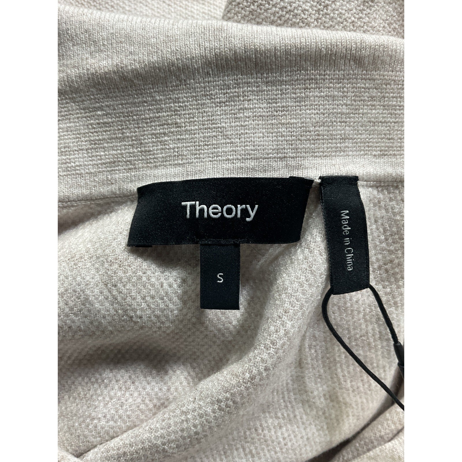 Theory 'Goris' White Short Sleeve Polo Shirt Size S