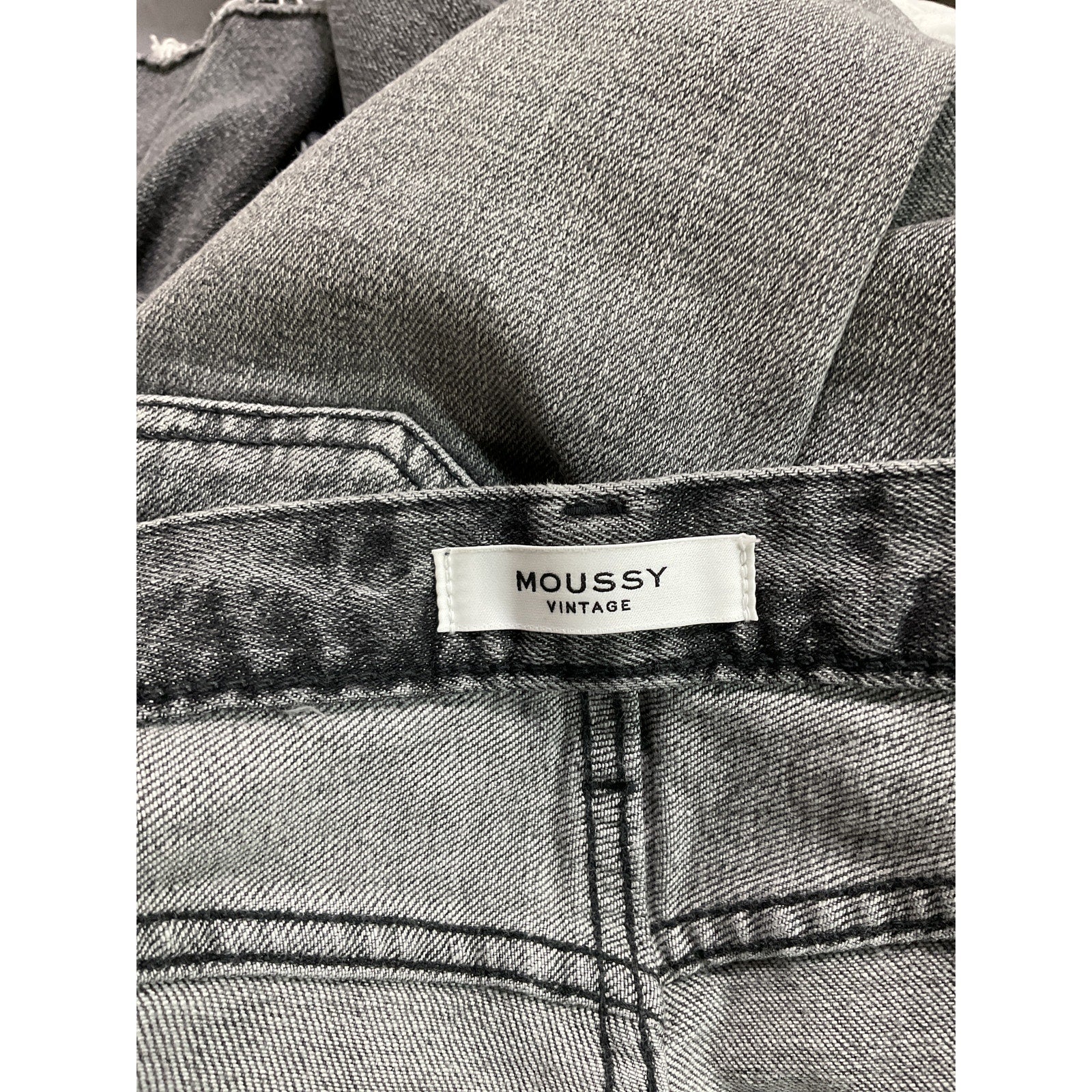 Moussy 'Seneca' Black Ankle Flare Denim Jeans Size 26