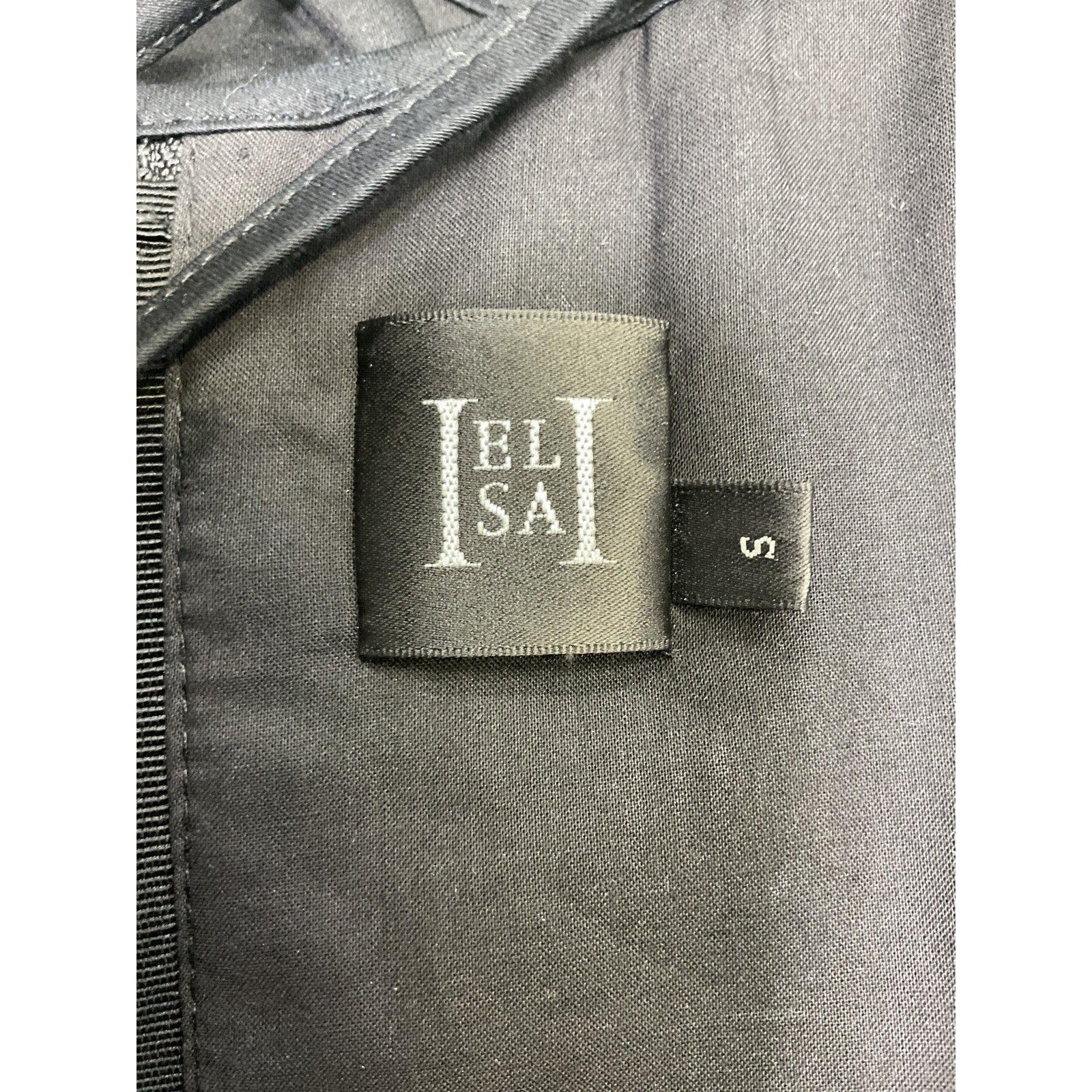 Helsa 'Stretch' Black Cotton Sateen Bustier Size S