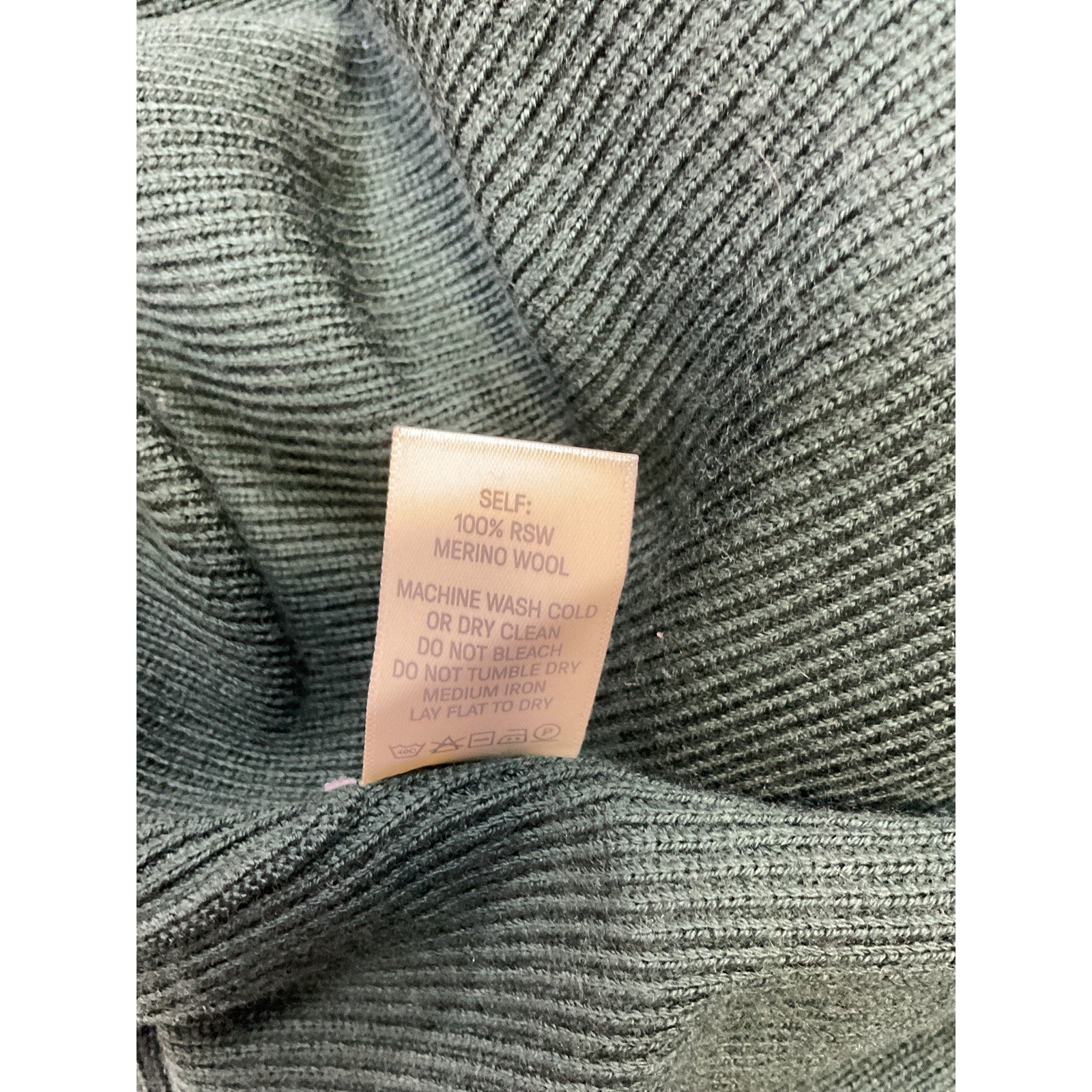 Lapointe Green Merino Wool Slim Maxi Skirt Size M
