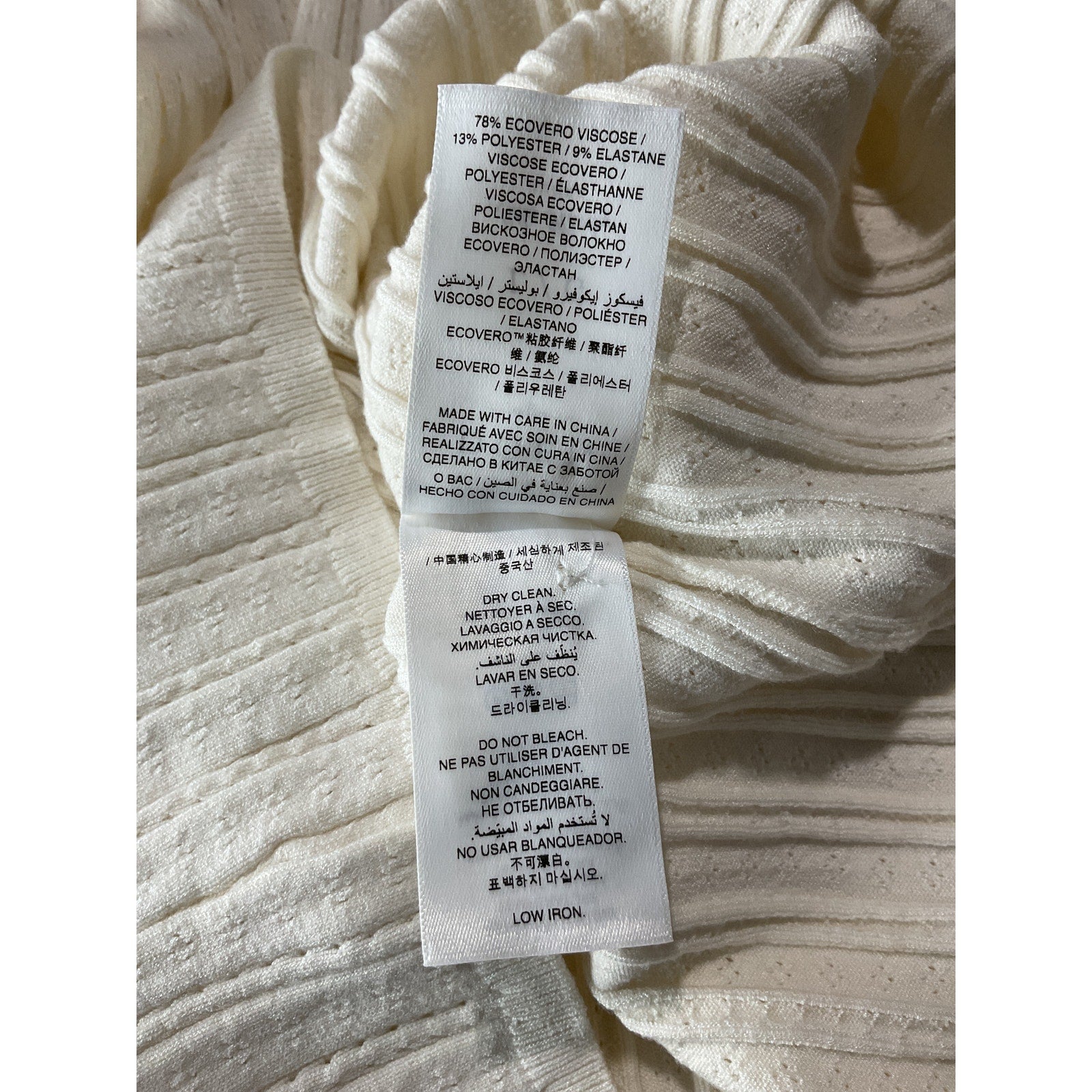 D�en 'Ellis' Ivory Henley Top Size L