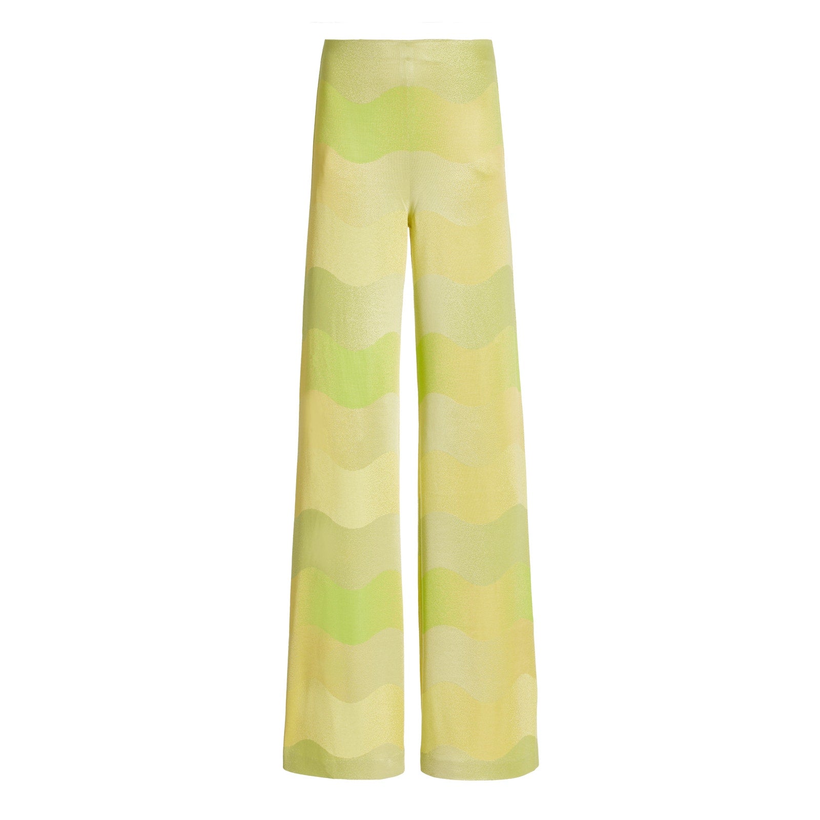 Alexis 'Angelika' Green Viscose Straight-Leg Pants Size M