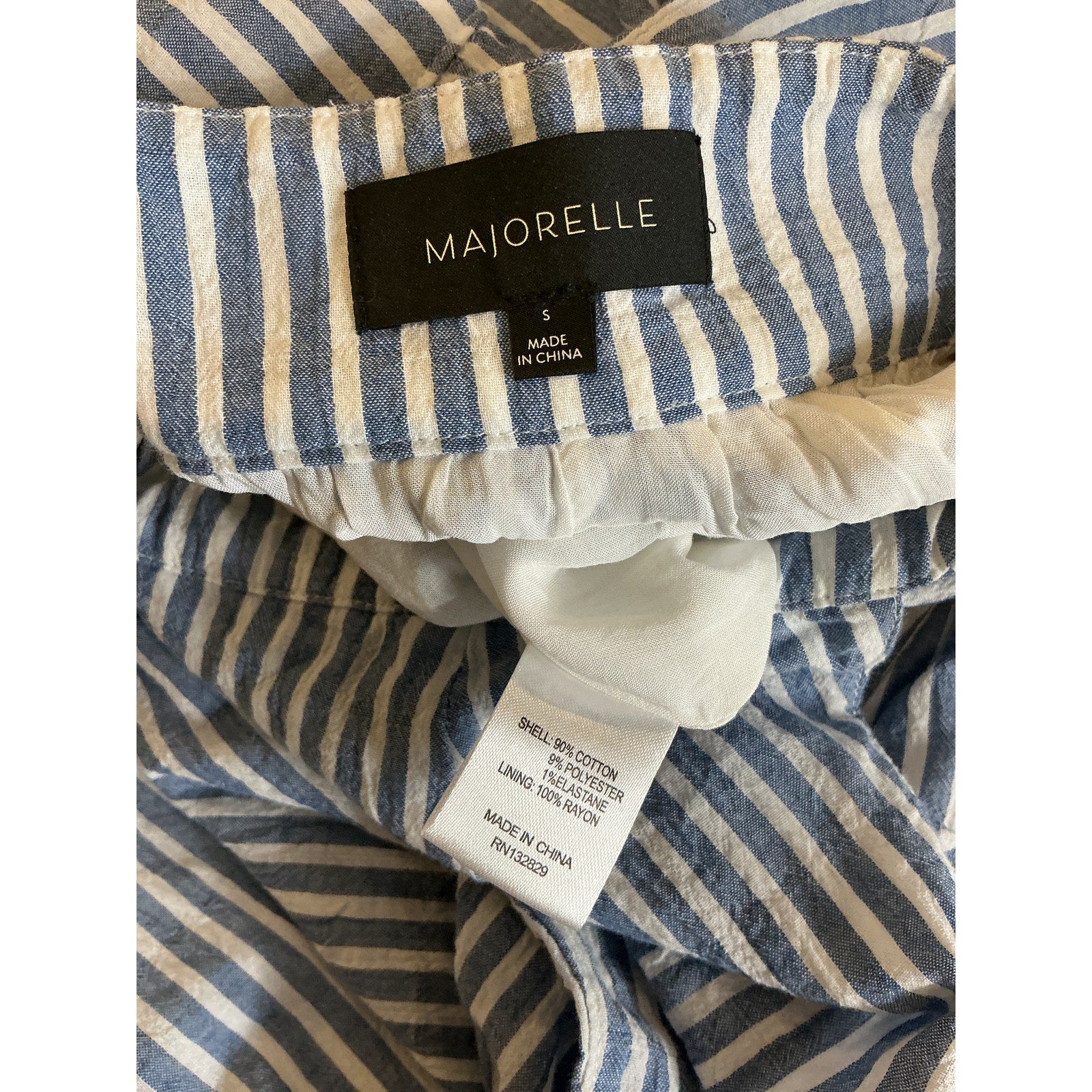 Majorelle 'Callie' Blue Cotton Romper Size S