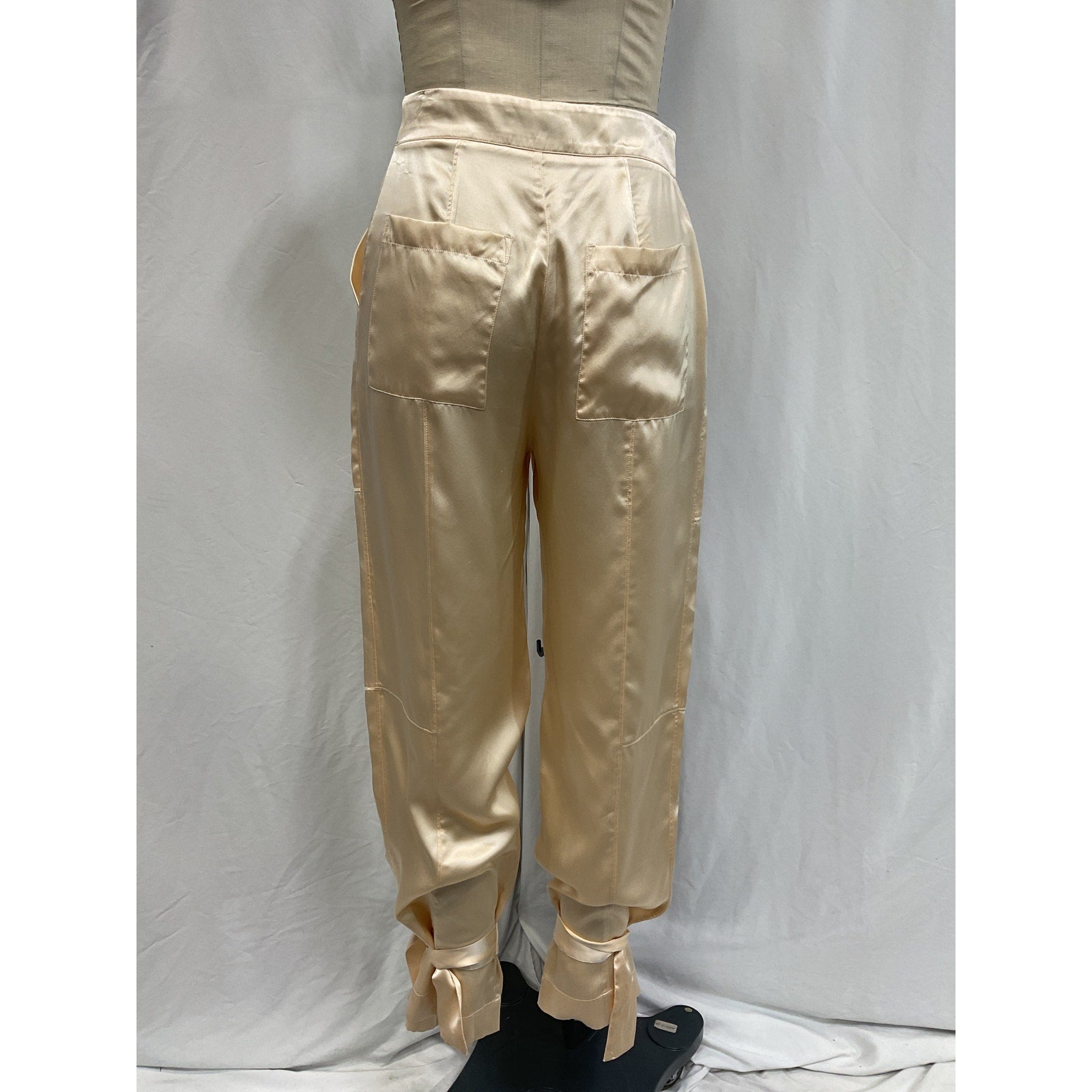 Nicholas 'Erato' White Charmeuse Pant Size 2
